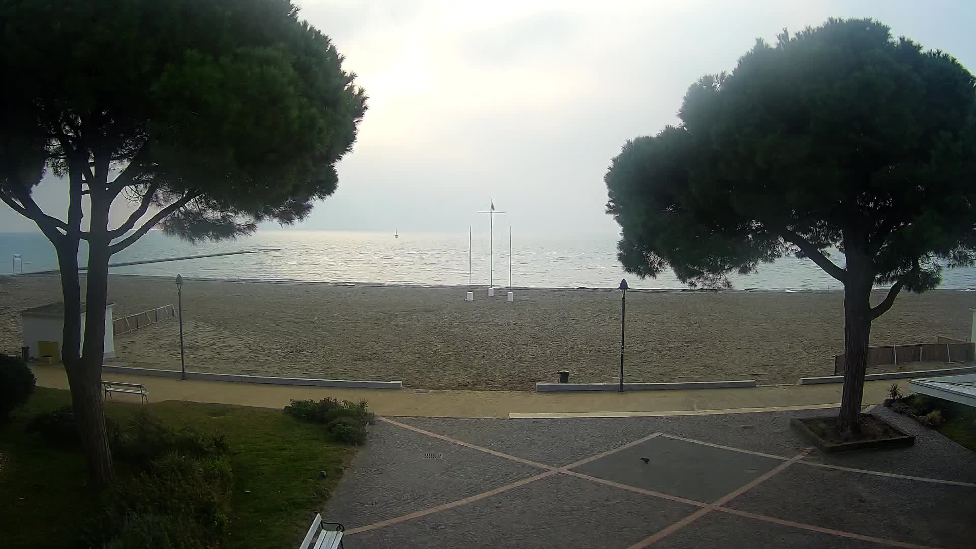 Entrée Plage Grado | Vue en Direct sur le Littoral