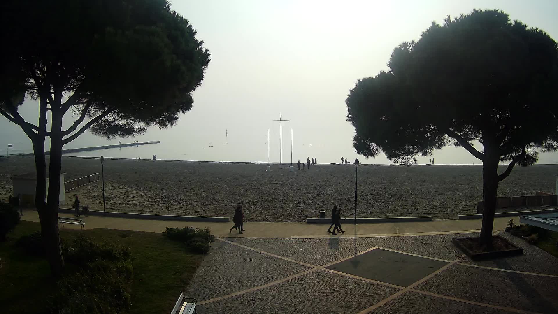 Entrée Plage Grado | Vue en Direct sur le Littoral