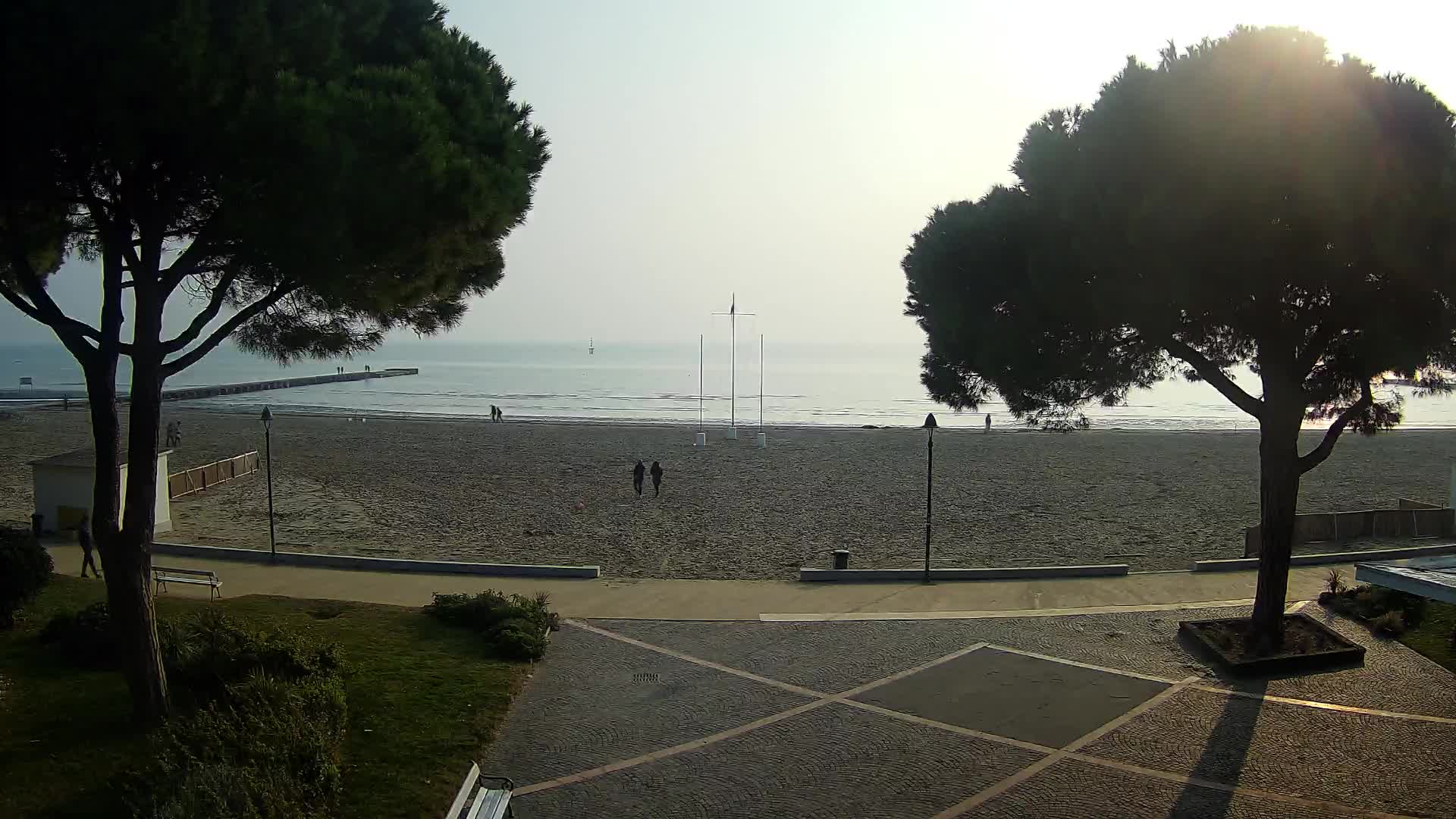 Entrée Plage Grado | Vue en Direct sur le Littoral