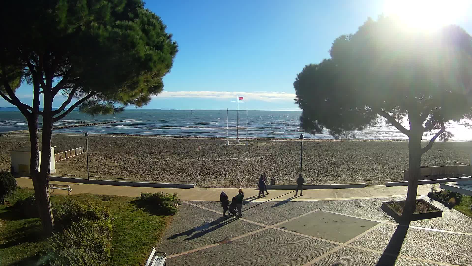 Entrée Plage Grado | Vue en Direct sur le Littoral