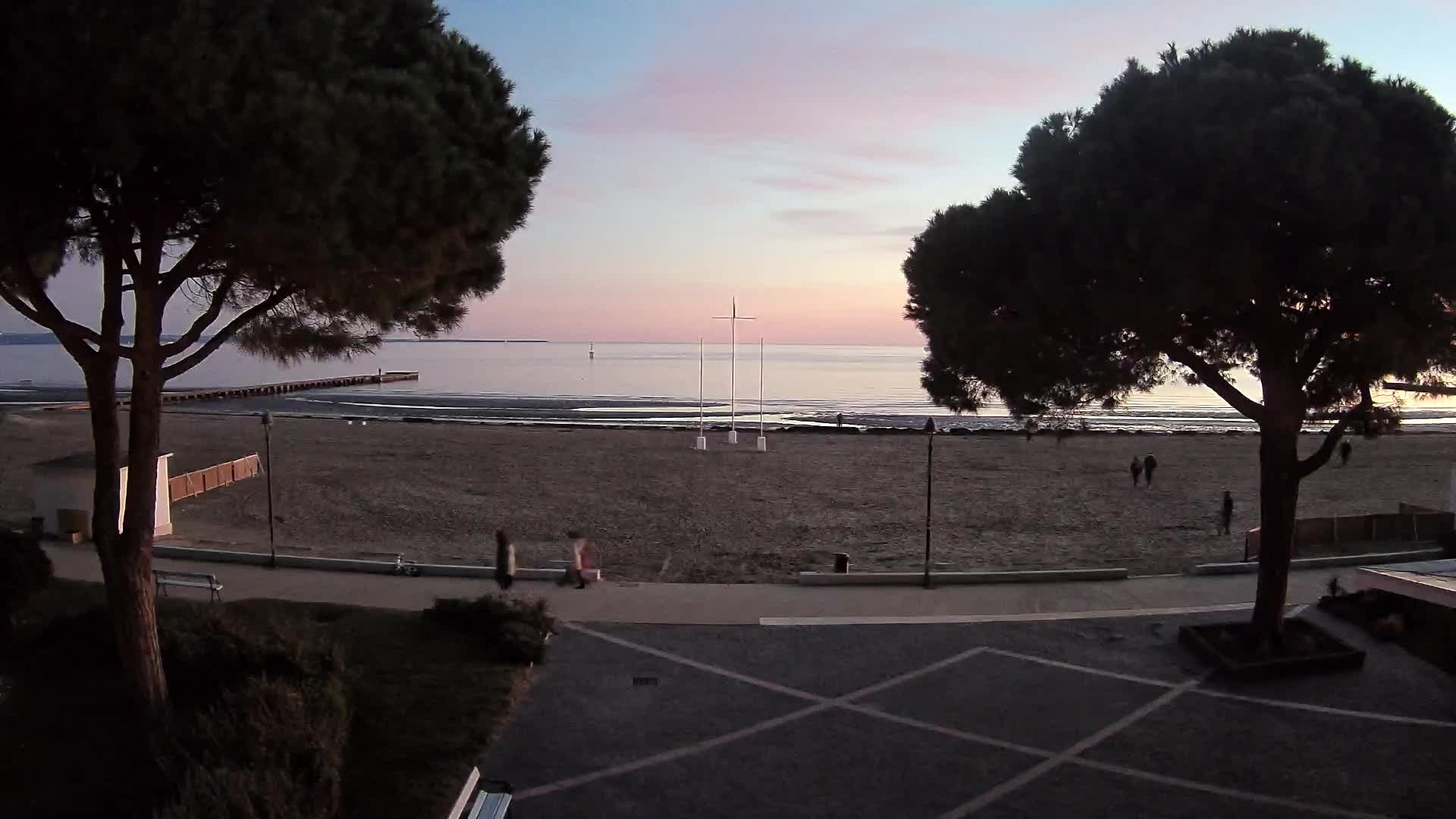 Entrée Plage Grado | Vue en Direct sur le Littoral