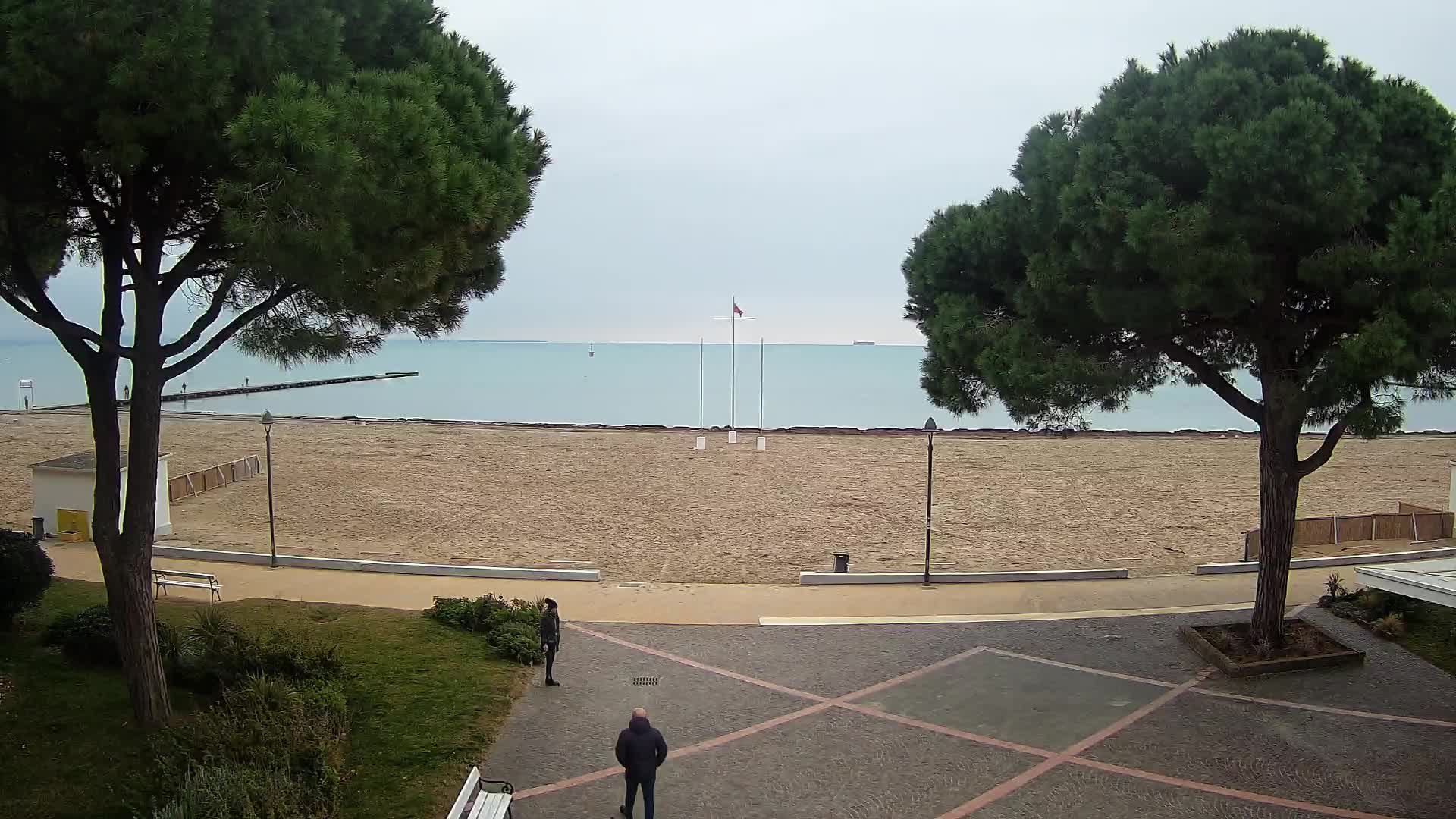 Entrée Plage Grado | Vue en Direct sur le Littoral