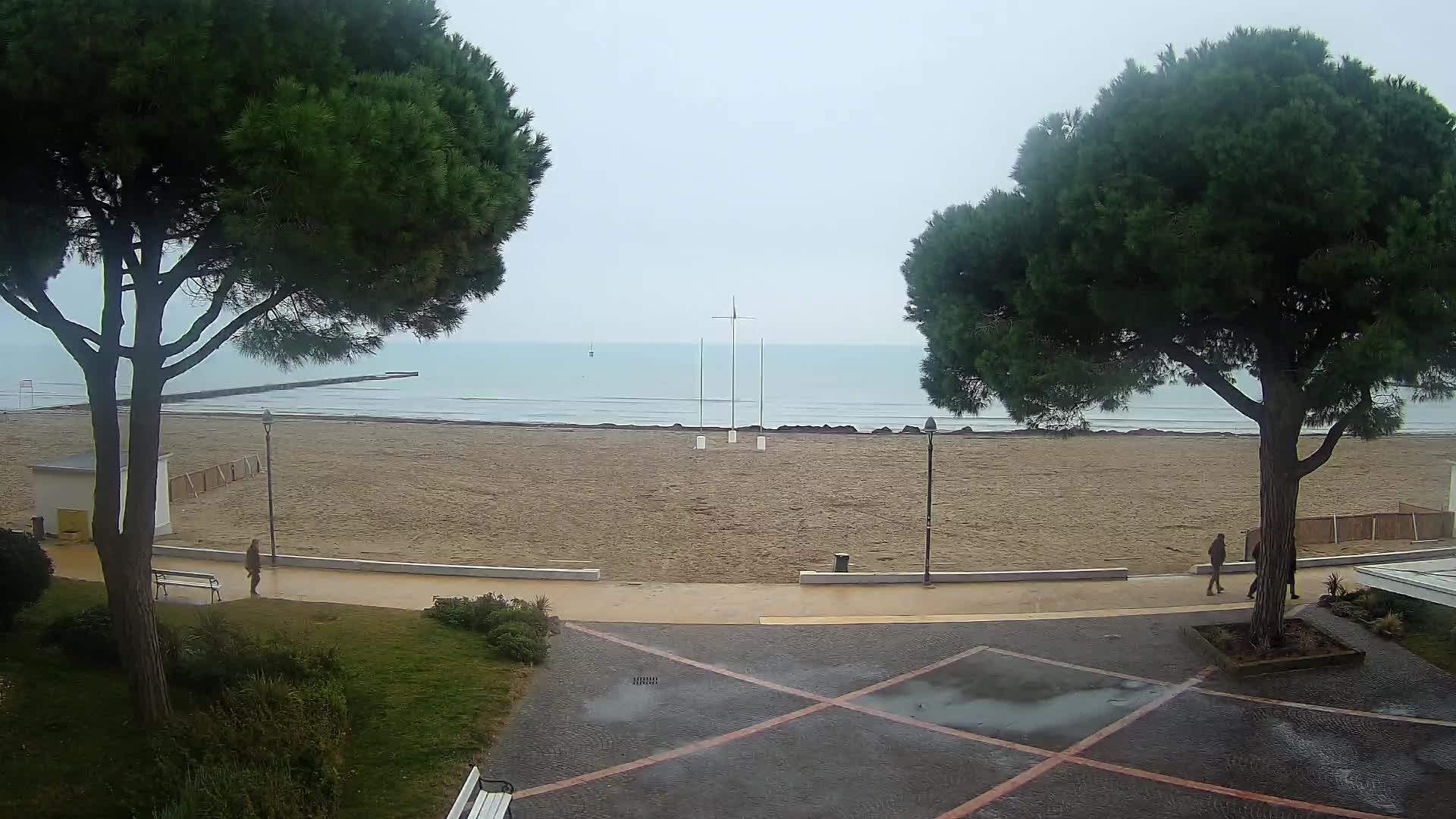 Entrée Plage Grado | Vue en Direct sur le Littoral