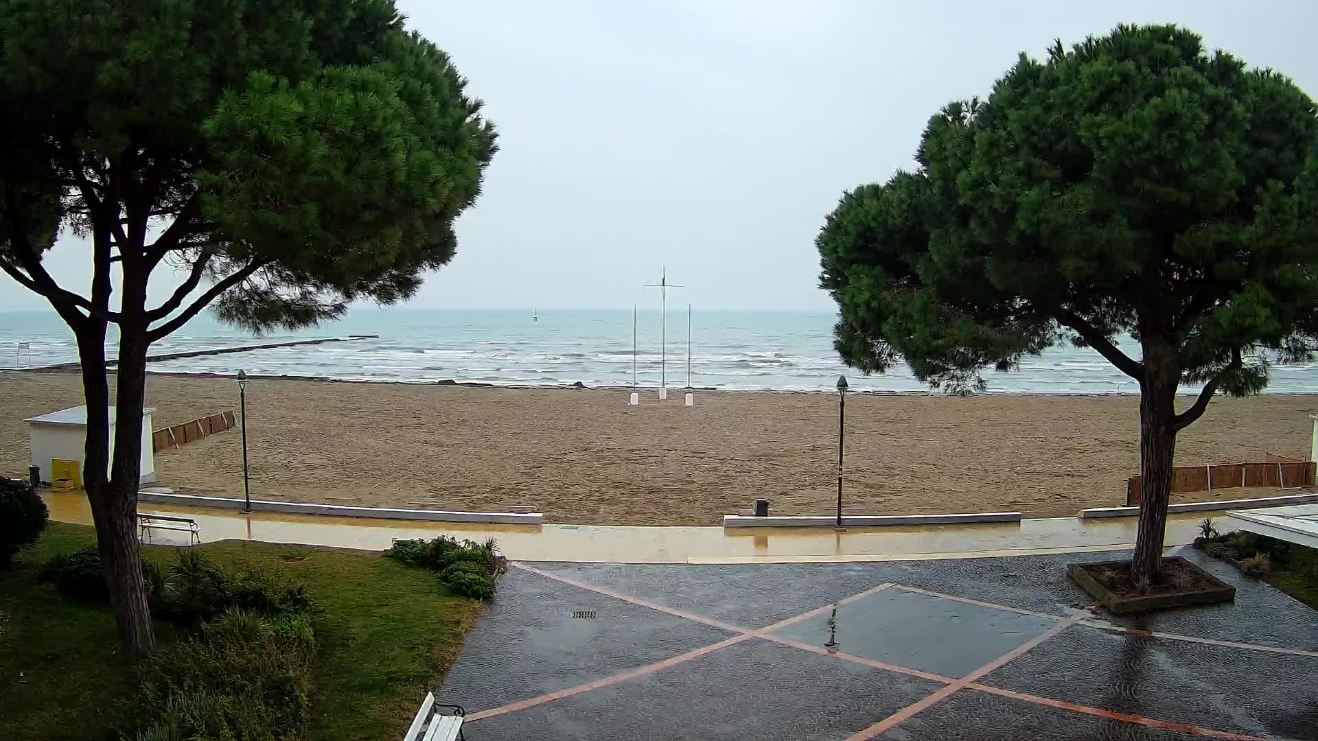 Entrée Plage Grado | Vue en Direct sur le Littoral