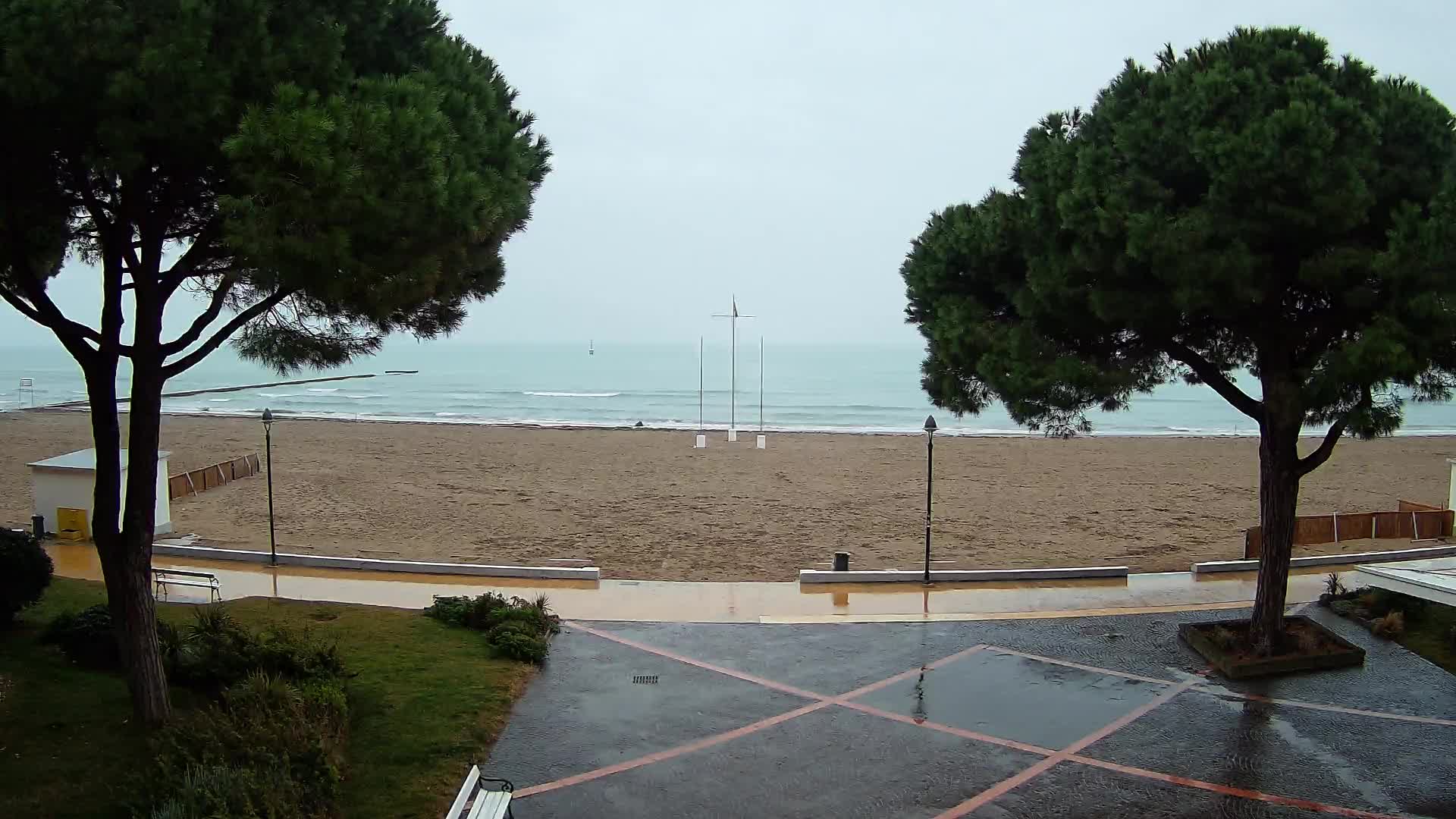 Entrée Plage Grado | Vue en Direct sur le Littoral