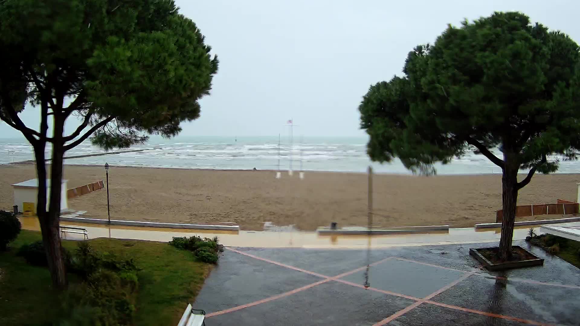 Entrée Plage Grado | Vue en Direct sur le Littoral