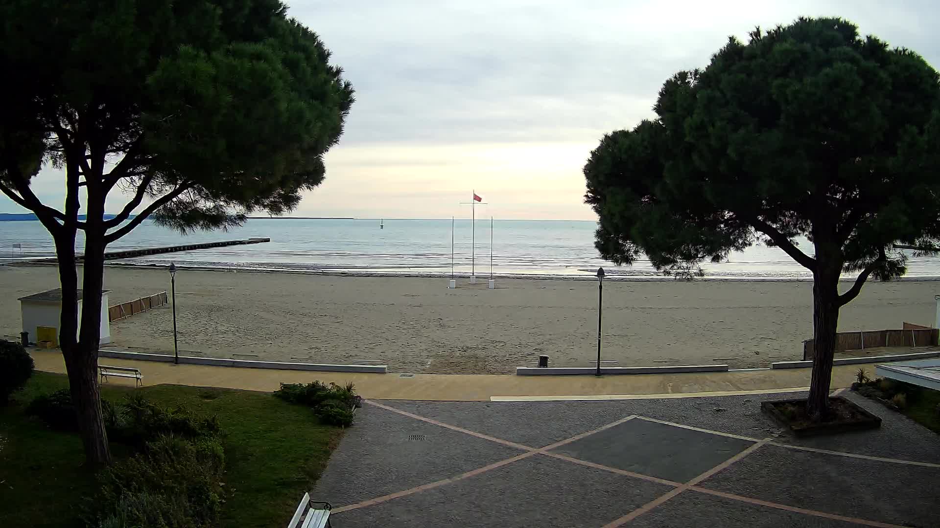 Entrée Plage Grado | Vue en Direct sur le Littoral