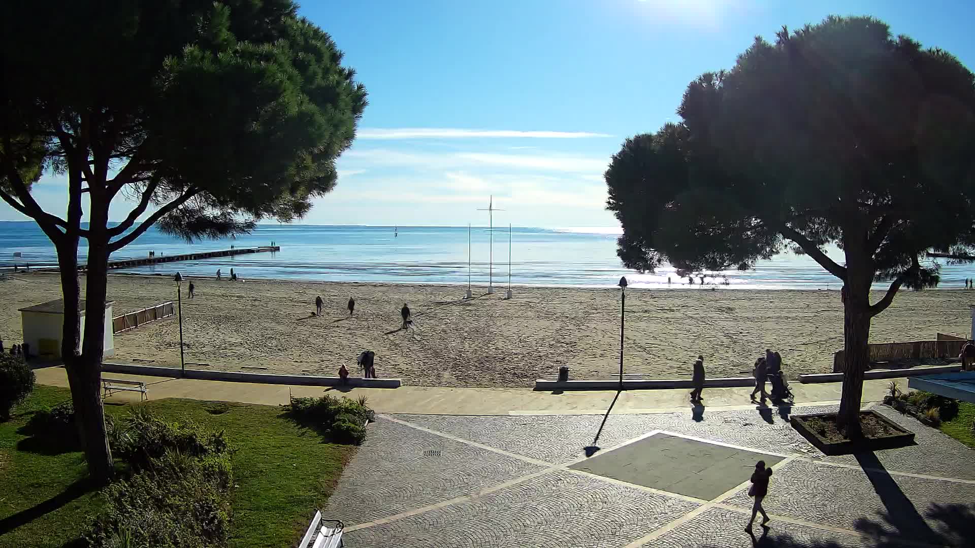 Grado Beach Webcam Entrance | Real-Time View of the Seaside