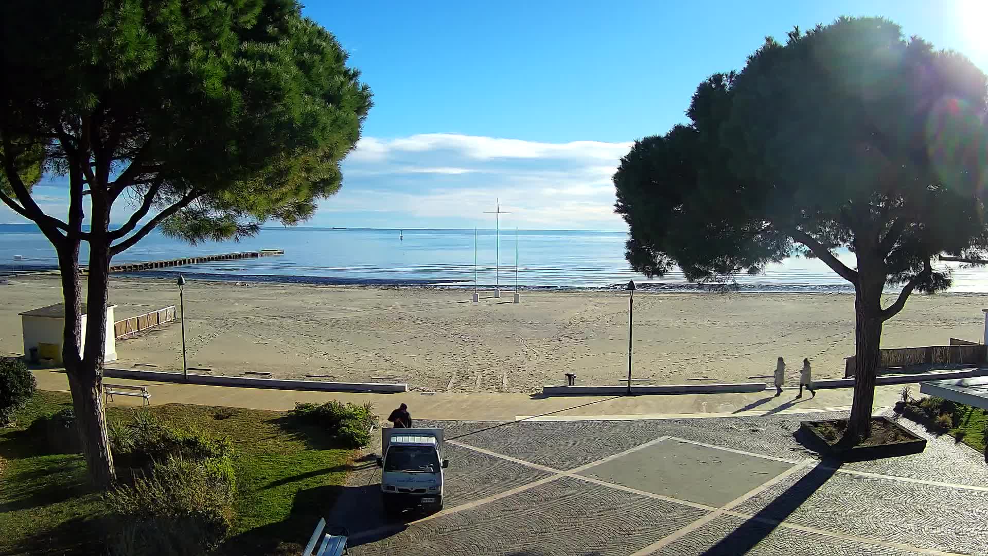 Grado Beach Webcam Entrance | Real-Time View of the Seaside