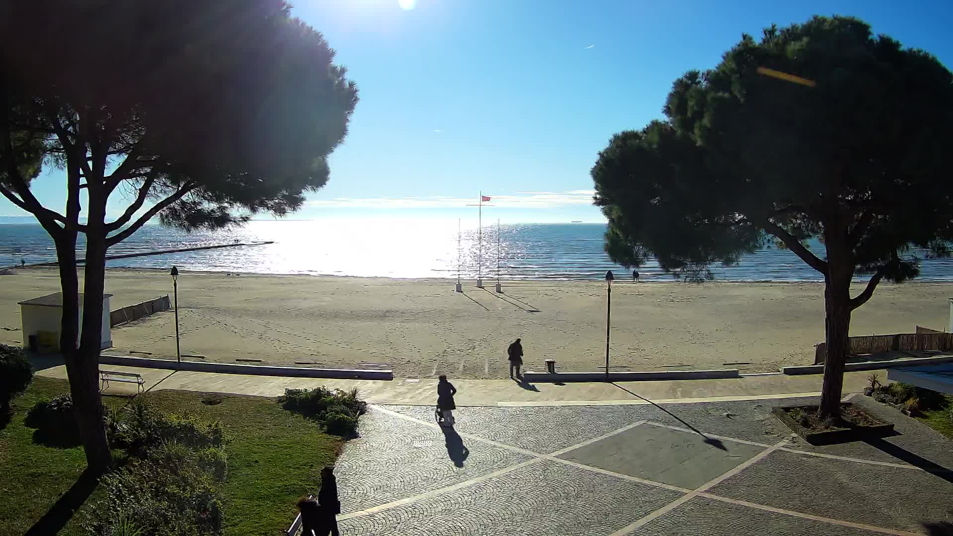 Entrée Plage Grado | Vue en Direct sur le Littoral