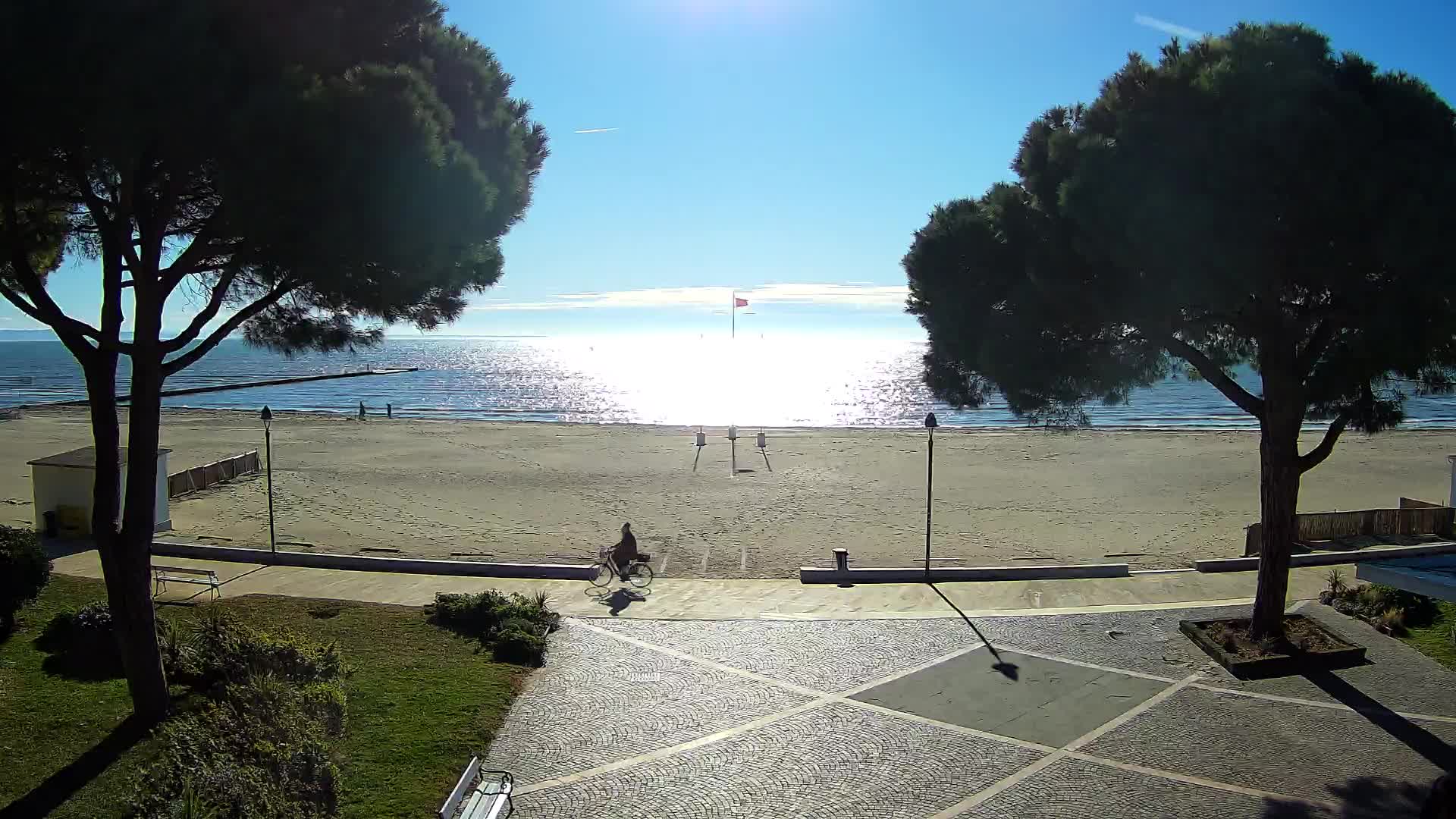 Grado Strand Eingang | Live-Ansicht der Küste