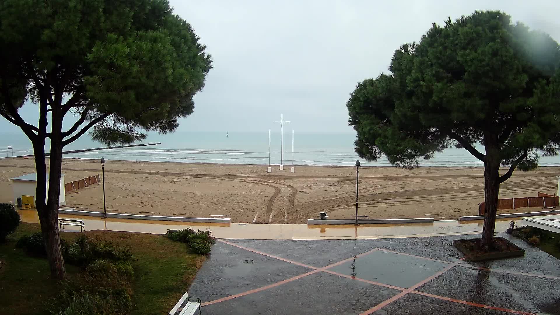 Entrée Plage Grado | Vue en Direct sur le Littoral