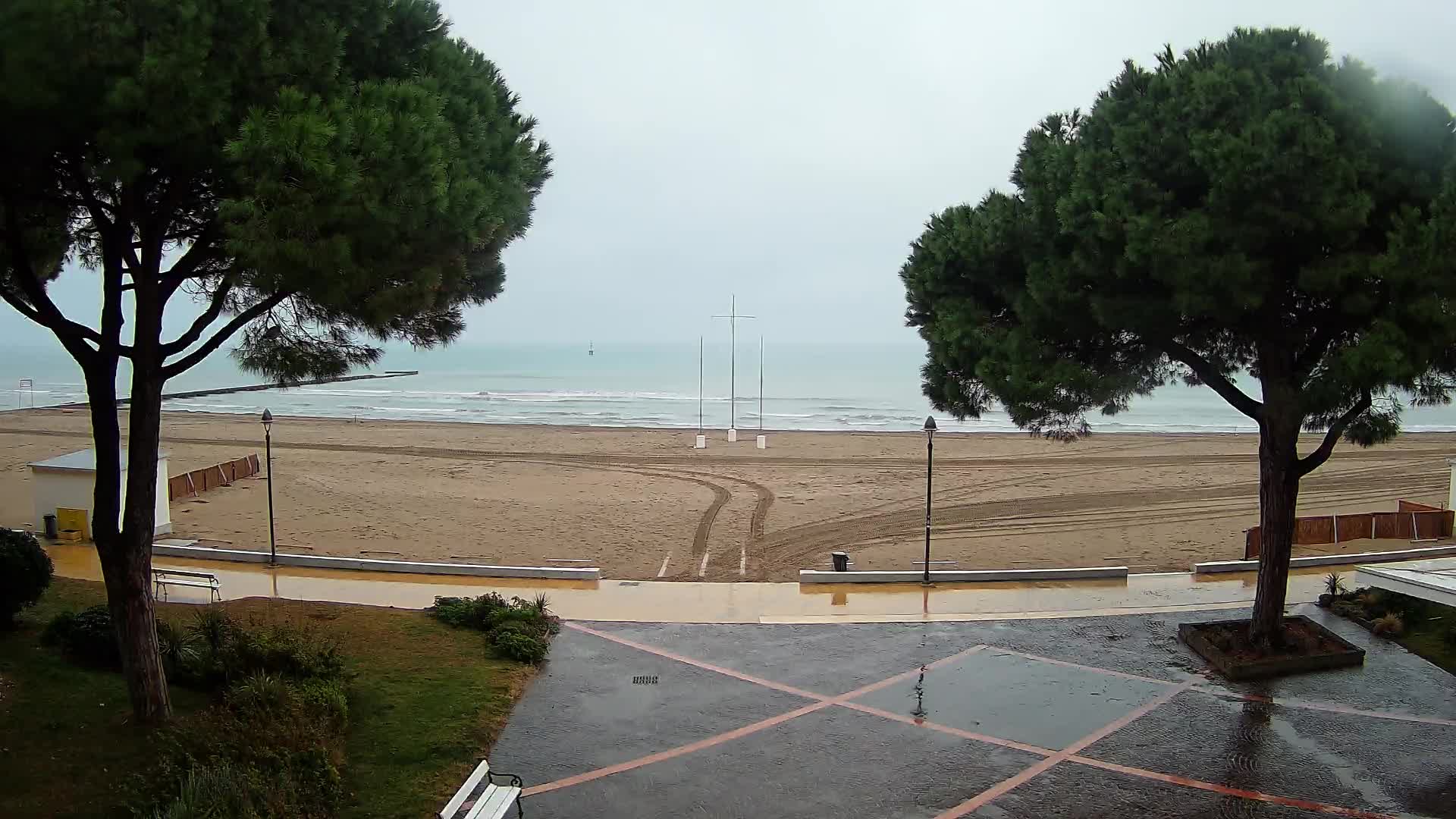 Grado Strand Eingang | Live-Ansicht der Küste