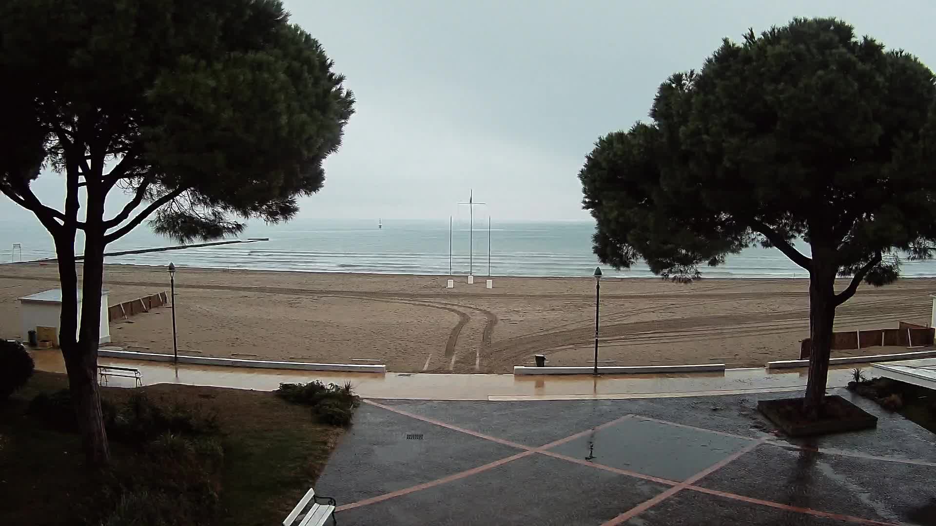 Entrée Plage Grado | Vue en Direct sur le Littoral