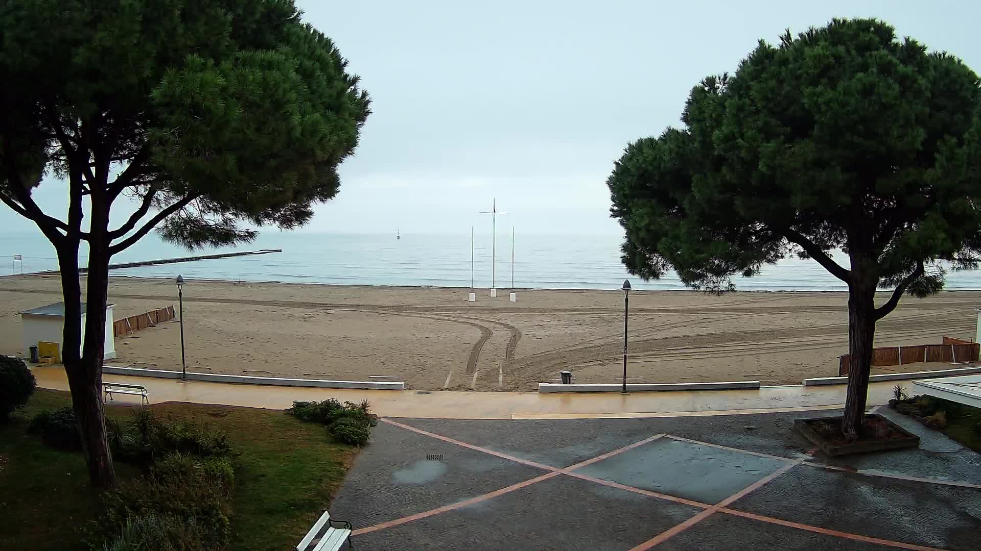 Grado Strand Eingang | Live-Ansicht der Küste