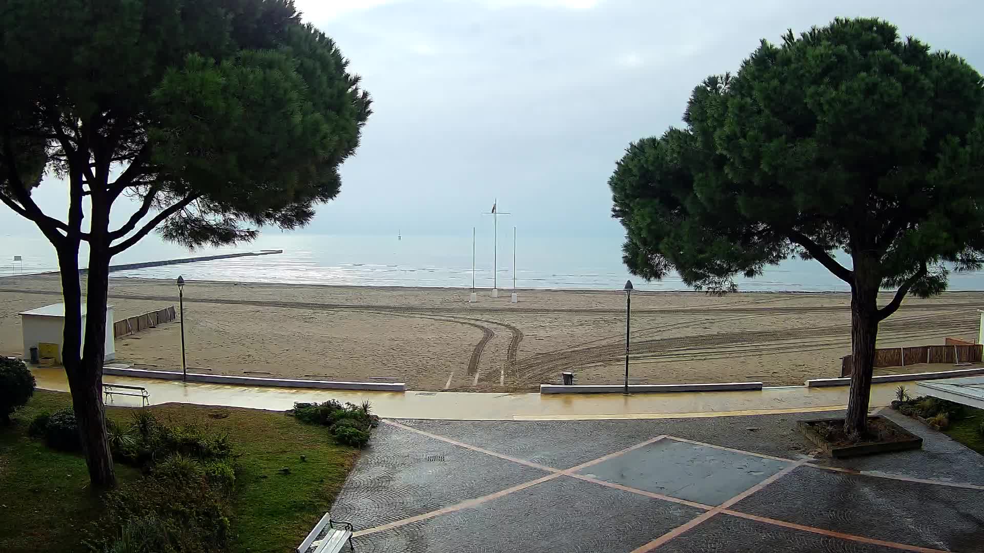 Entrée Plage Grado | Vue en Direct sur le Littoral