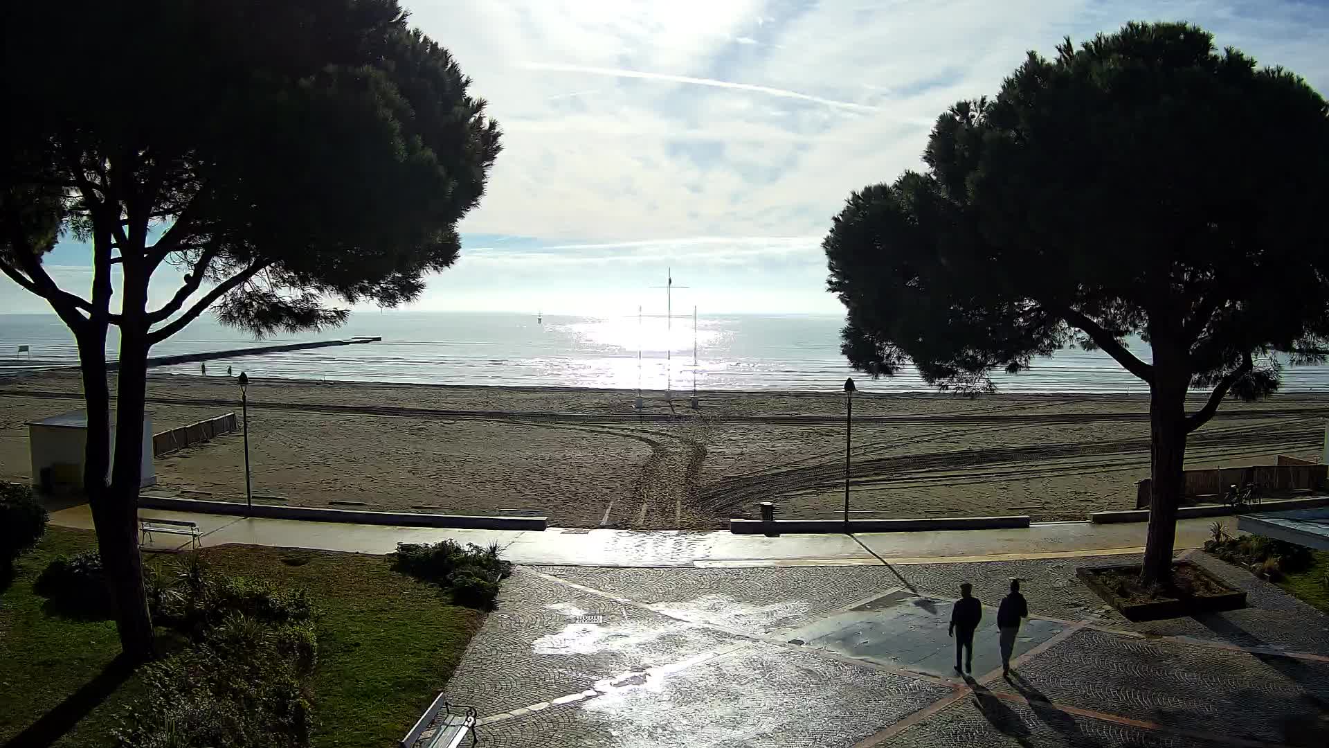 Grado Strand Eingang | Live-Ansicht der Küste