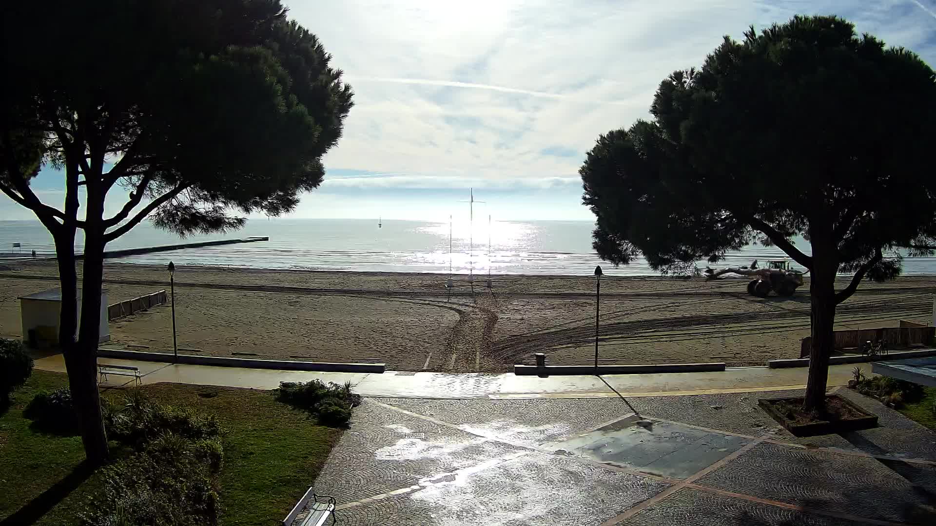 Entrée Plage Grado | Vue en Direct sur le Littoral