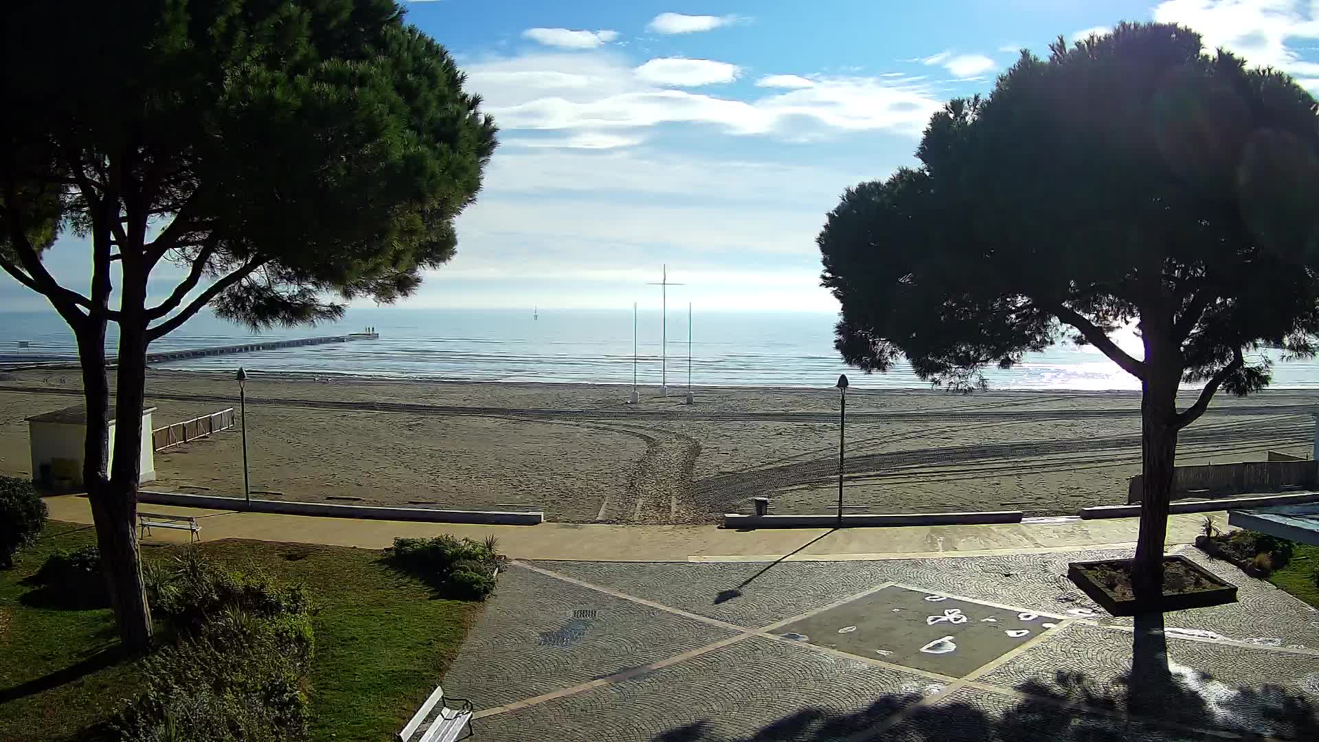 Grado Strand Eingang | Live-Ansicht der Küste