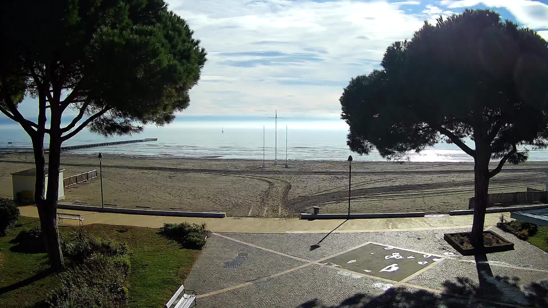 Entrée Plage Grado | Vue en Direct sur le Littoral