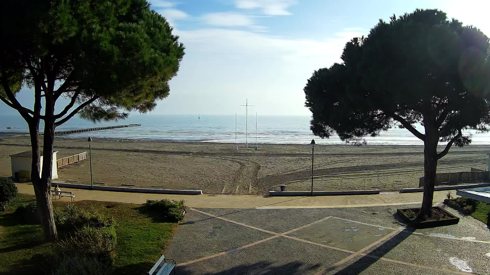 Grado Ulaz na Plažu | Pogled Uživo na Obalu