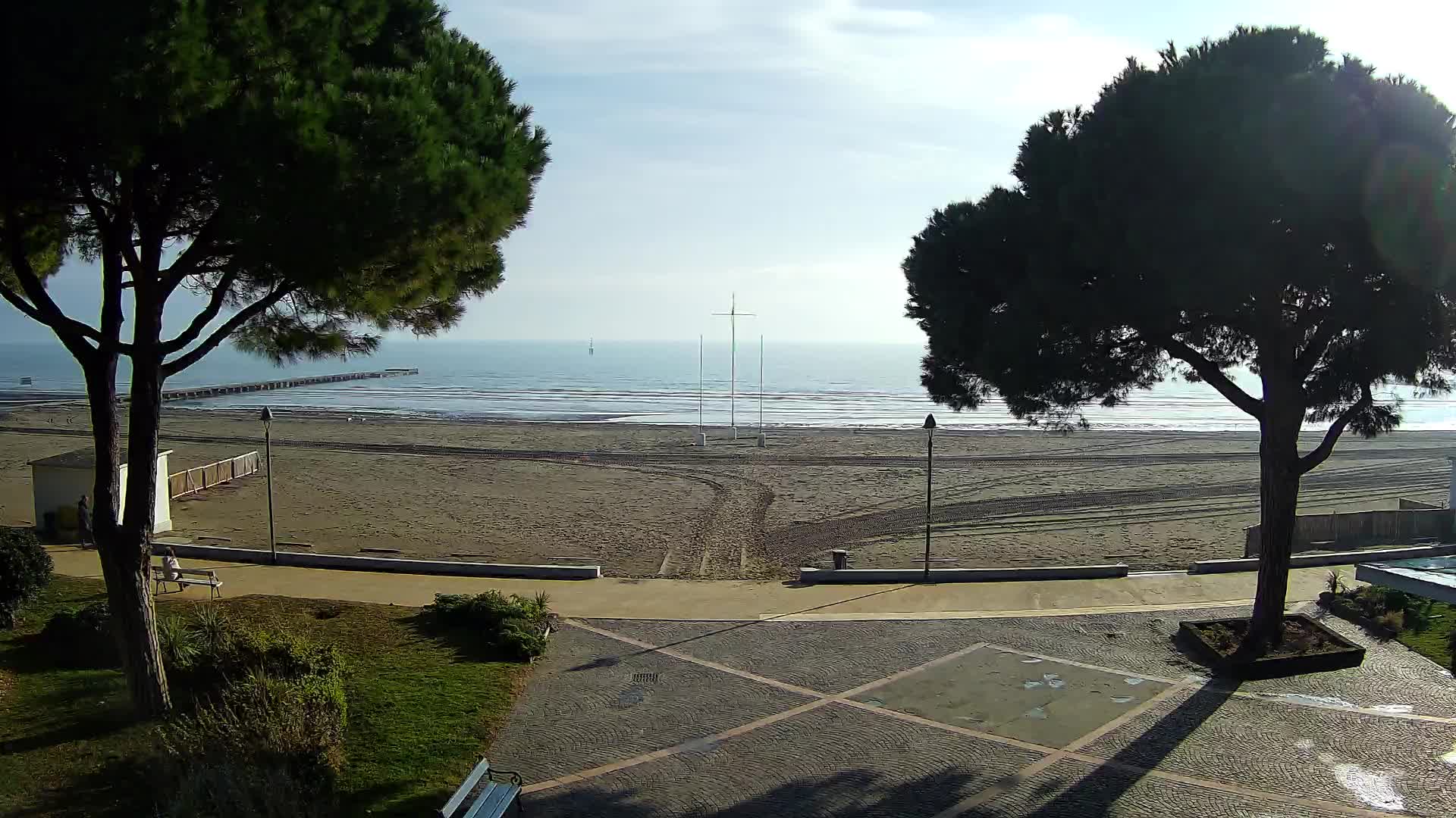 Entrée Plage Grado | Vue en Direct sur le Littoral