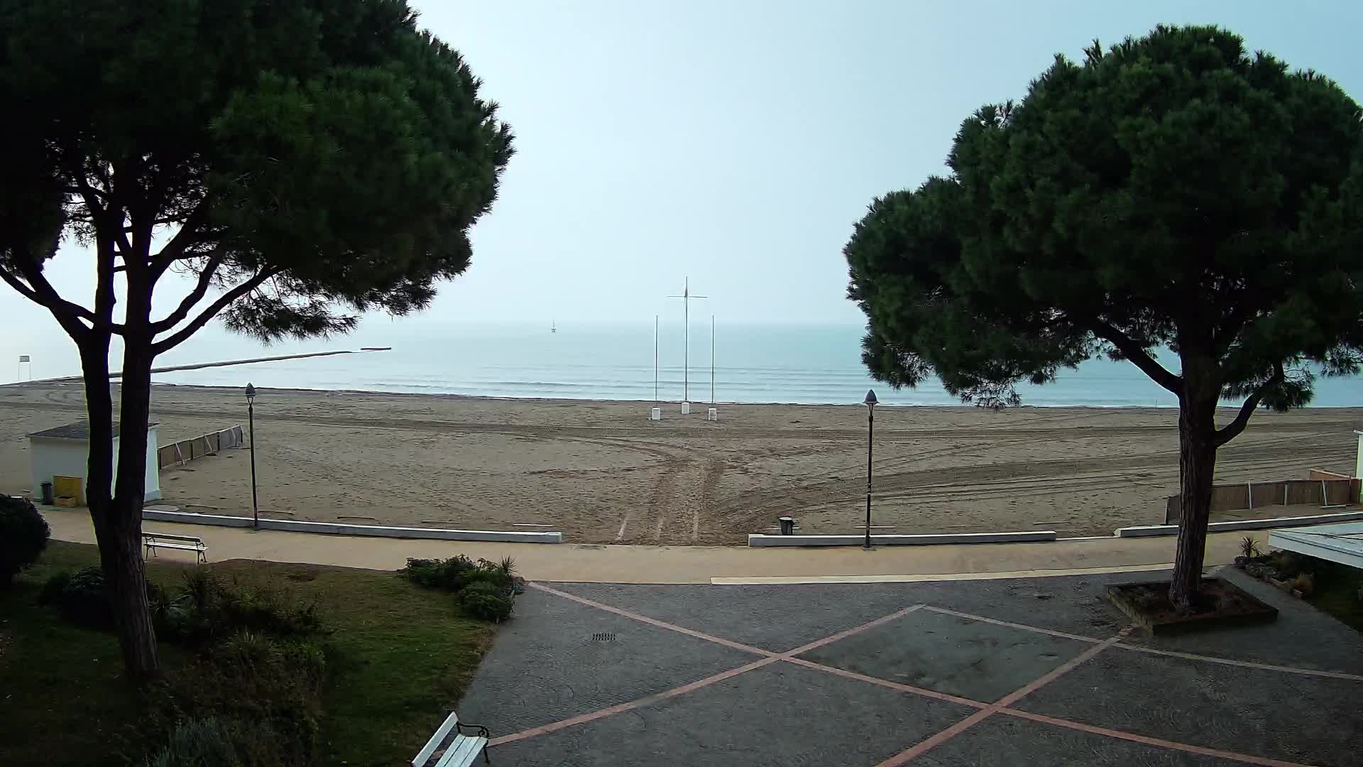 Grado Strand Eingang | Live-Ansicht der Küste