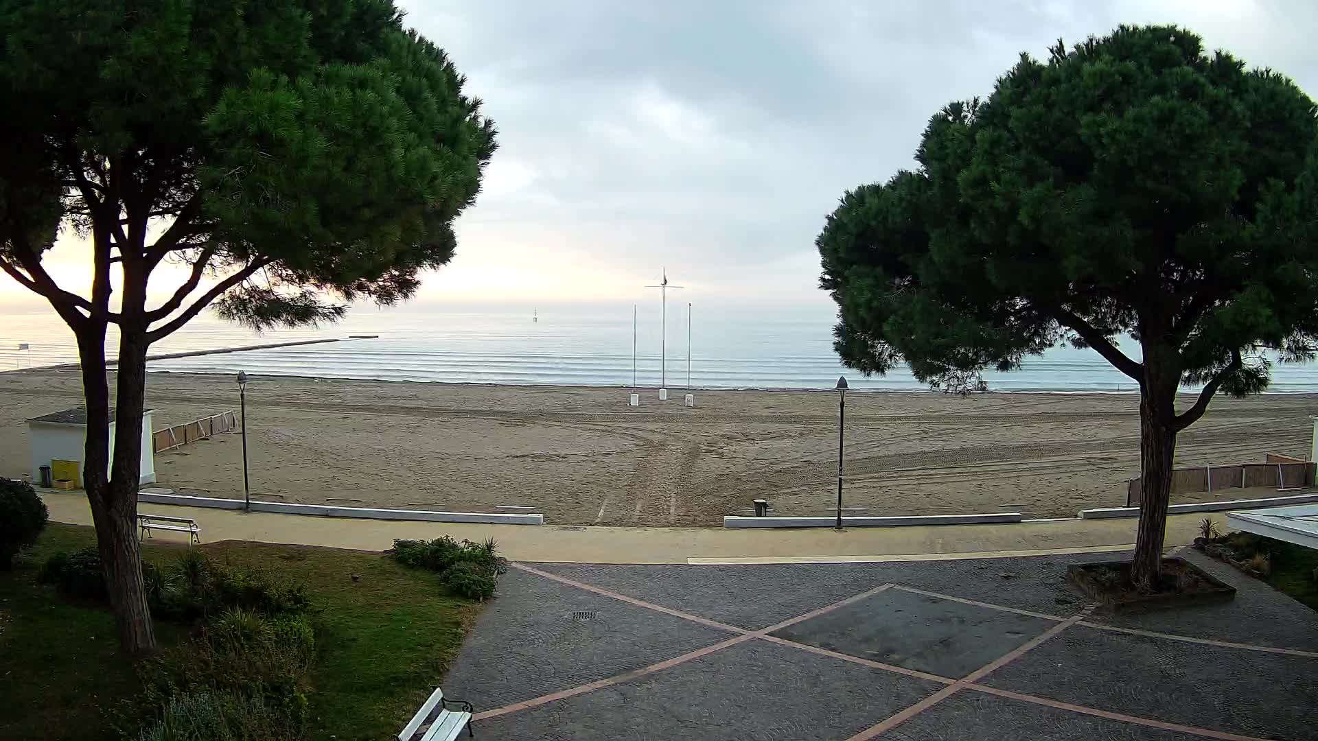 Grado Strand Eingang | Live-Ansicht der Küste