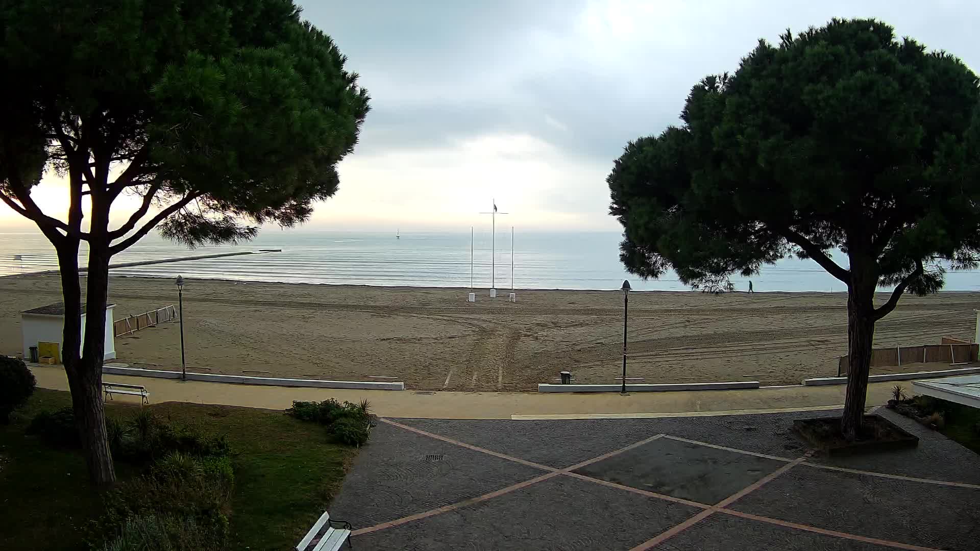 Grado Strand Eingang | Live-Ansicht der Küste