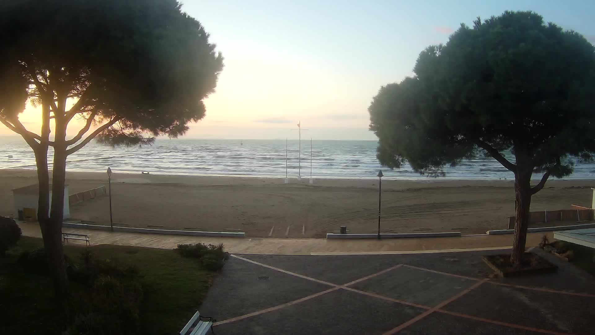 Entrée Plage Grado | Vue en Direct sur le Littoral