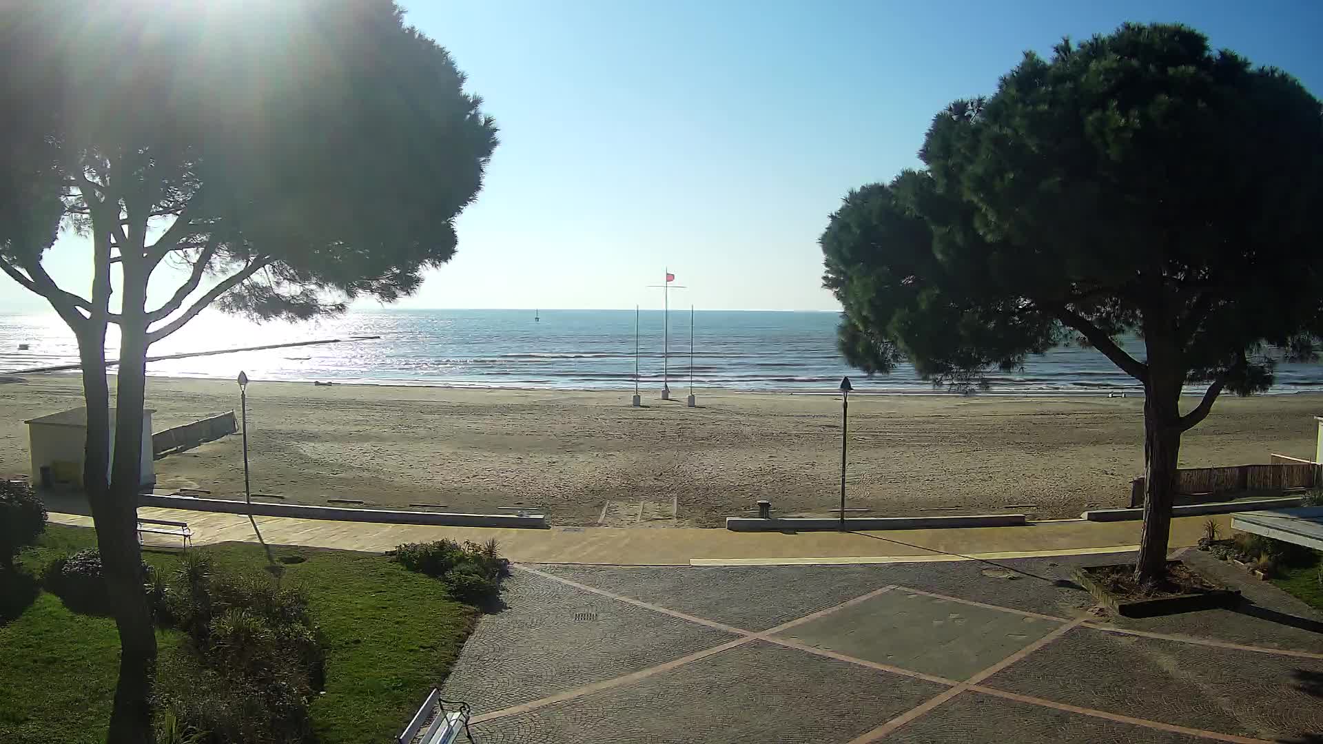 Grado Strand Eingang | Live-Ansicht der Küste