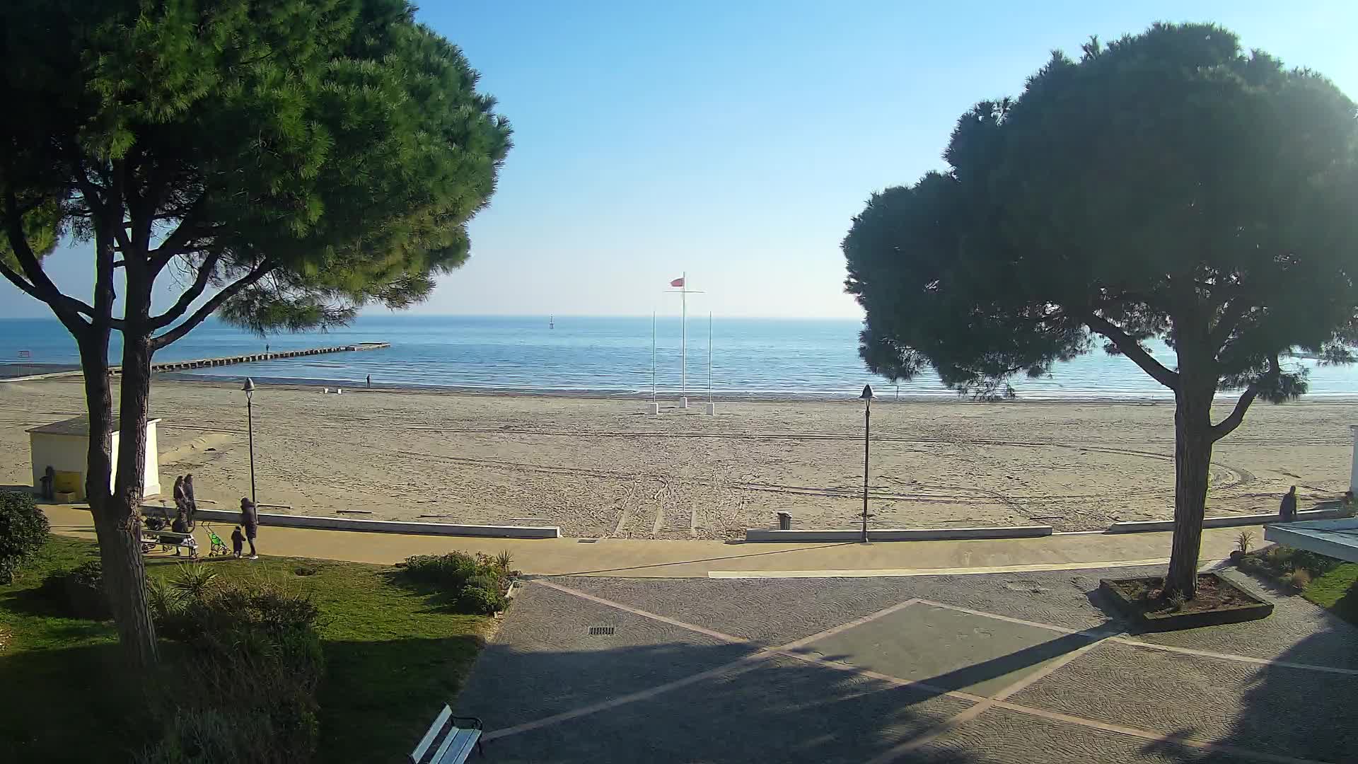 Grado Strand Eingang | Live-Ansicht der Küste