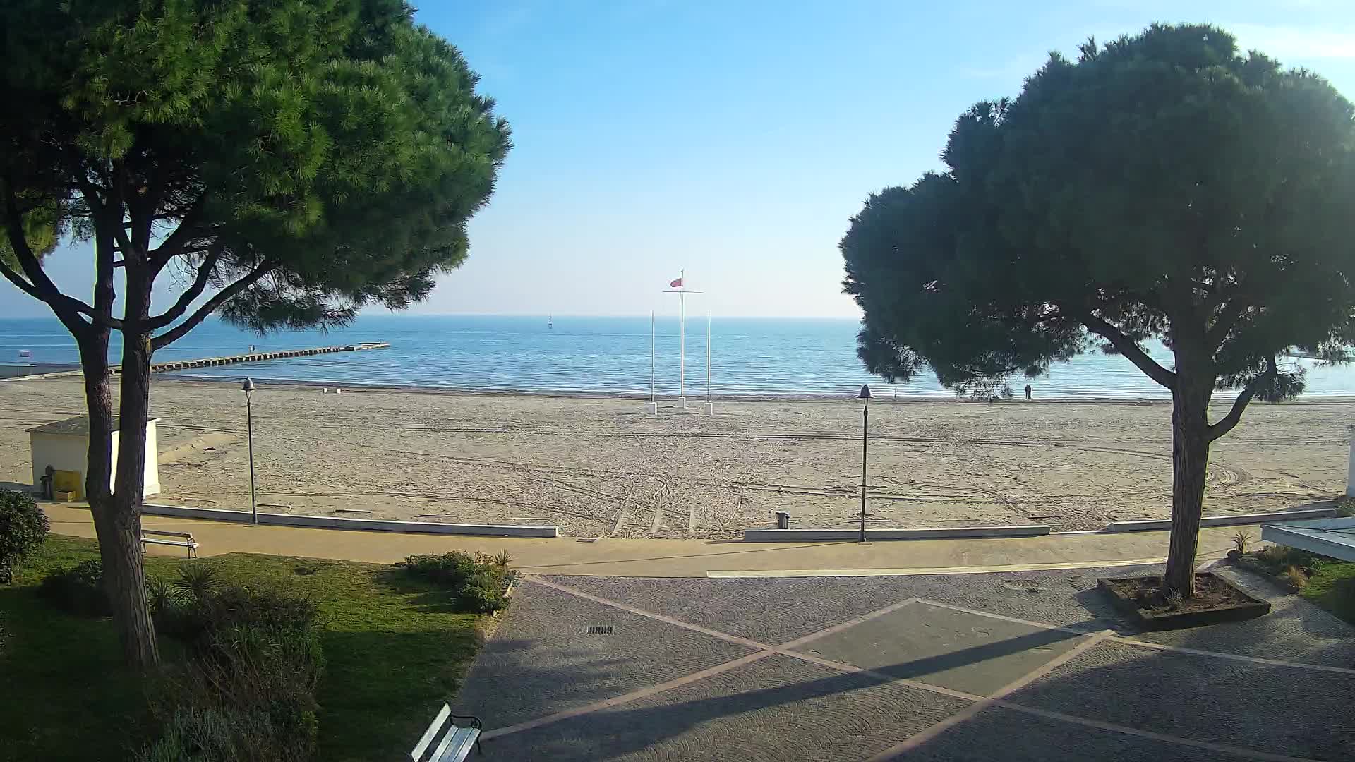 Entrée Plage Grado | Vue en Direct sur le Littoral