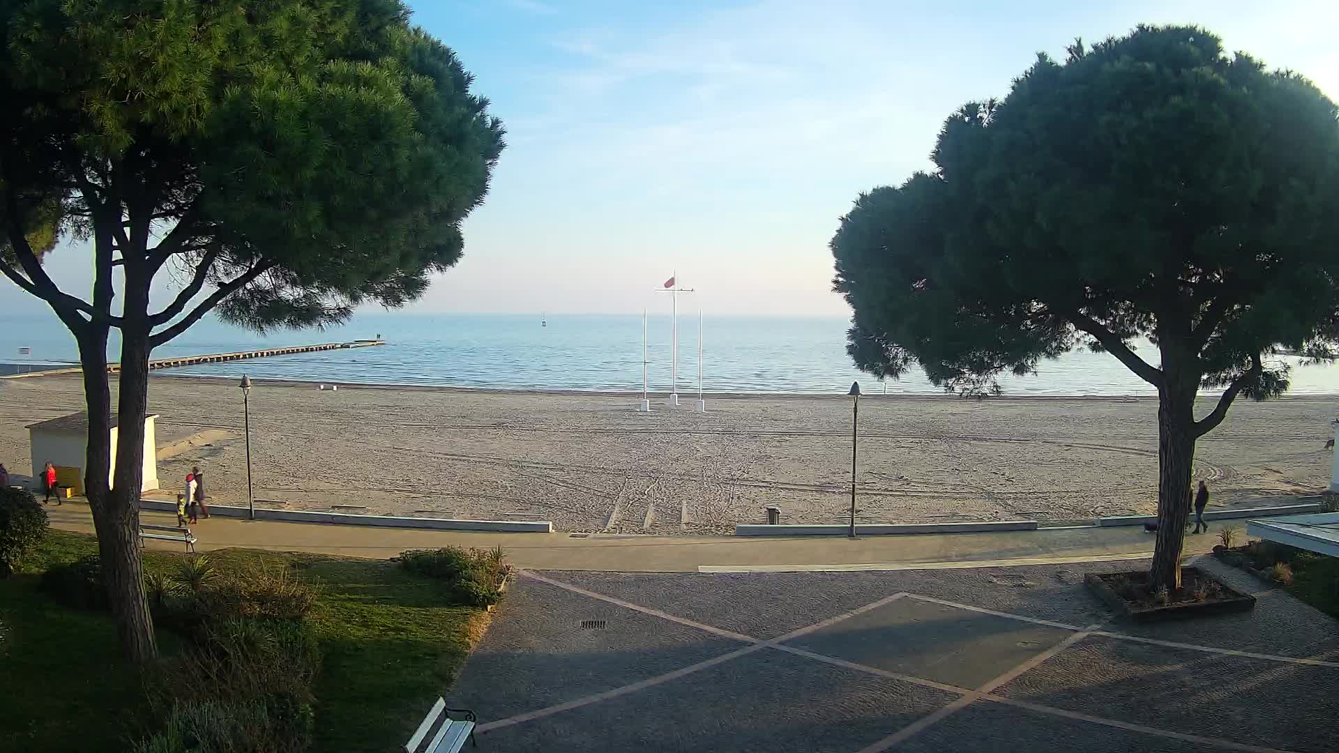 Entrée Plage Grado | Vue en Direct sur le Littoral