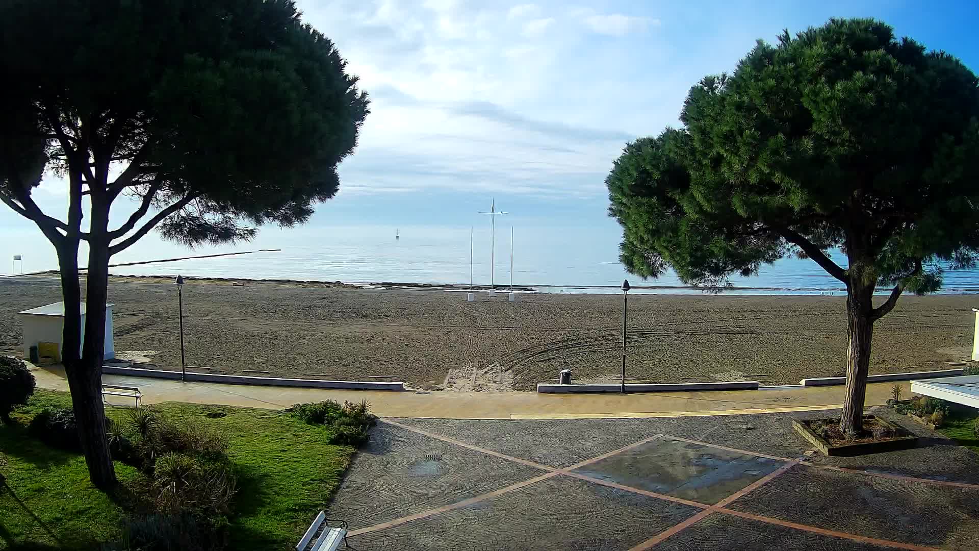 Grado Strand Eingang | Live-Ansicht der Küste