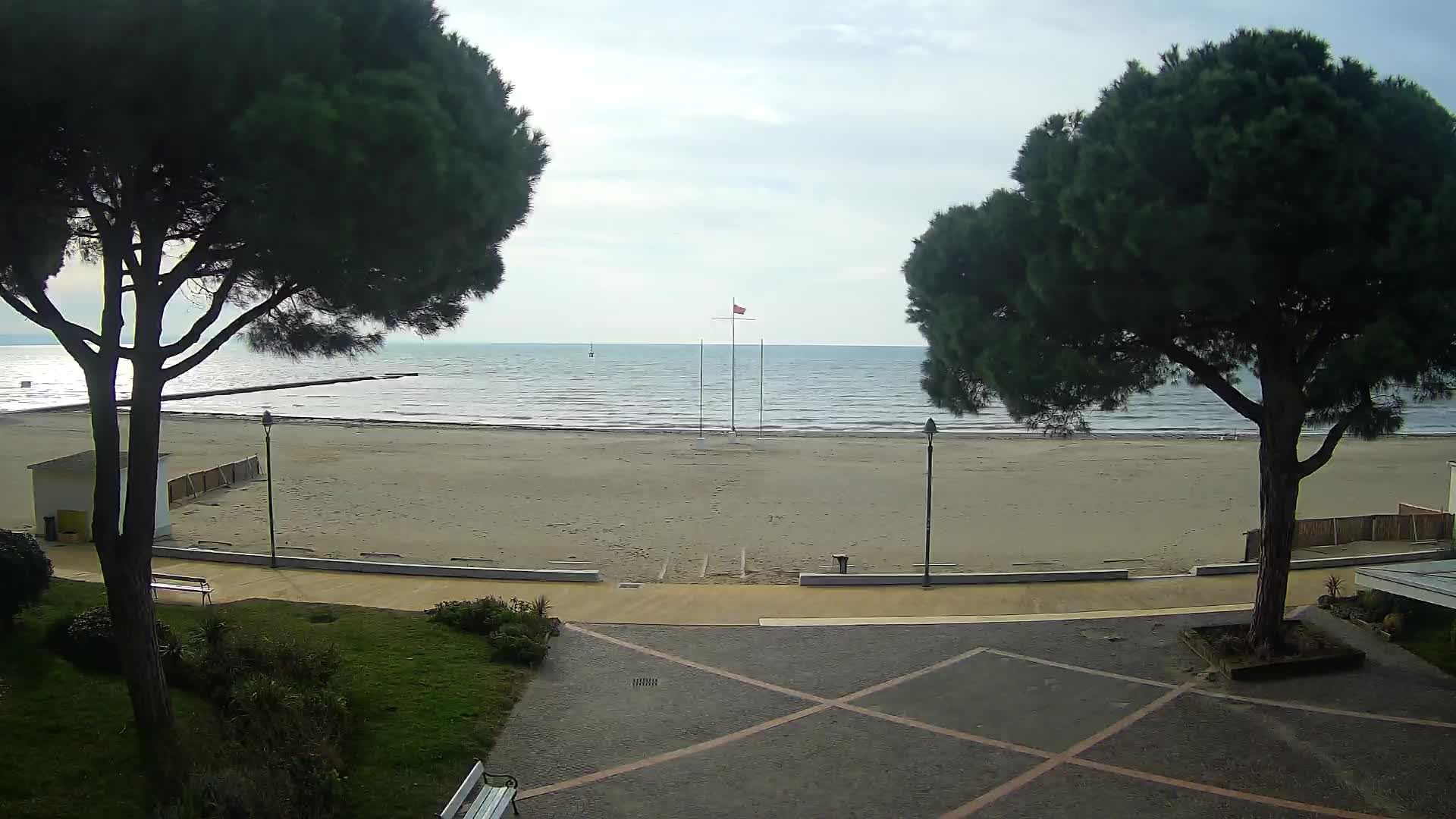 Entrée Plage Grado | Vue en Direct sur le Littoral