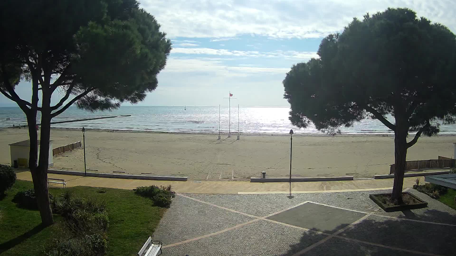 Entrée Plage Grado | Vue en Direct sur le Littoral