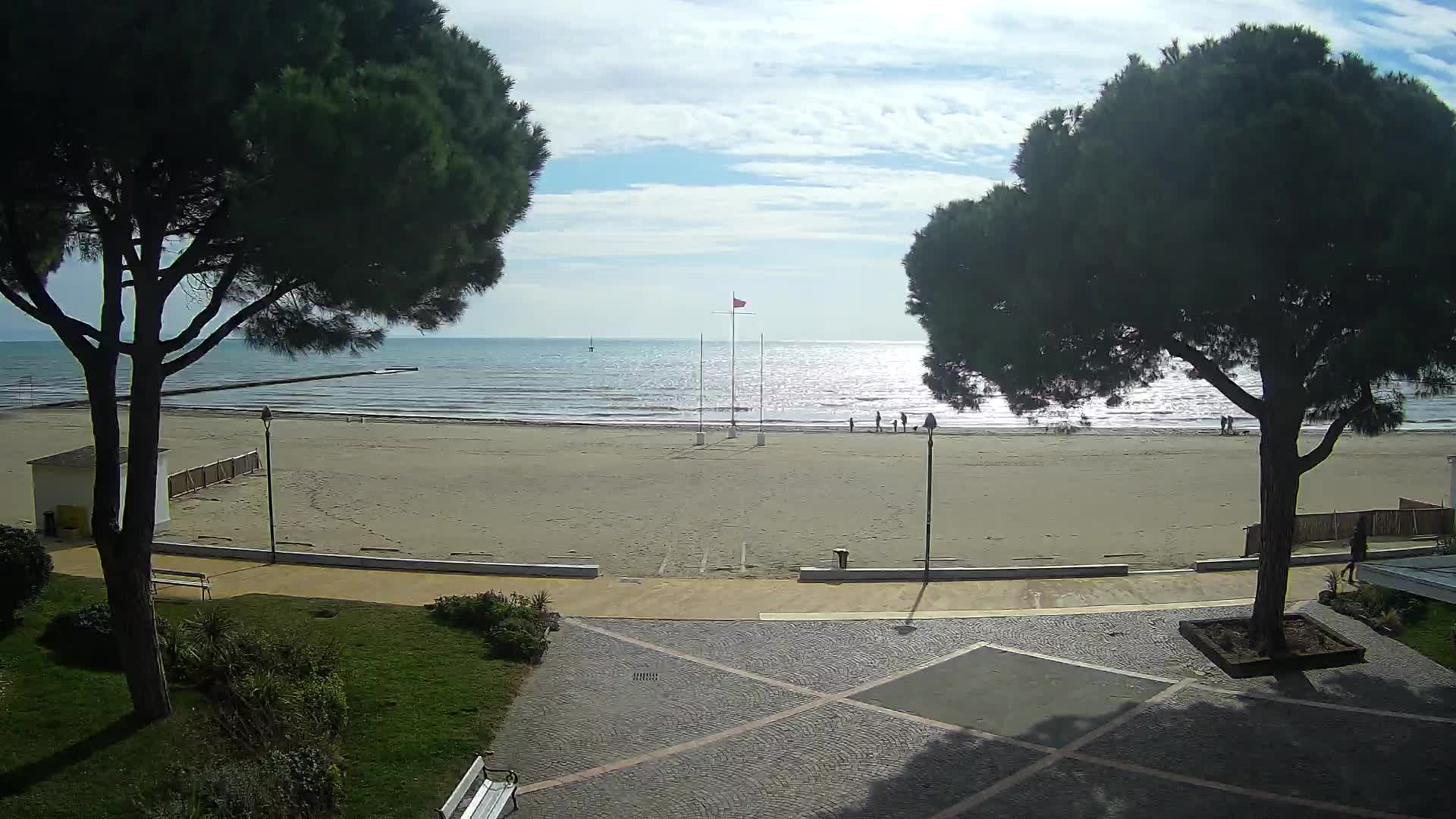 Entrée Plage Grado | Vue en Direct sur le Littoral