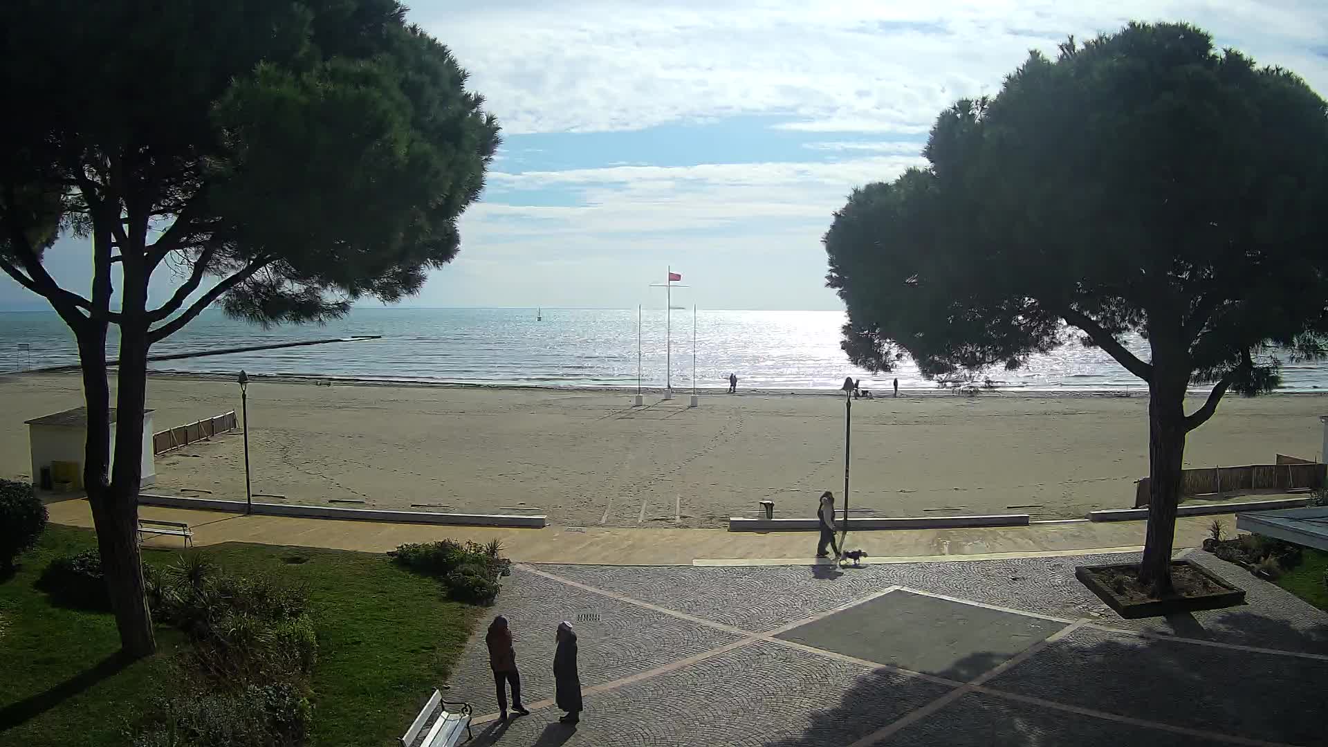 Entrée Plage Grado | Vue en Direct sur le Littoral