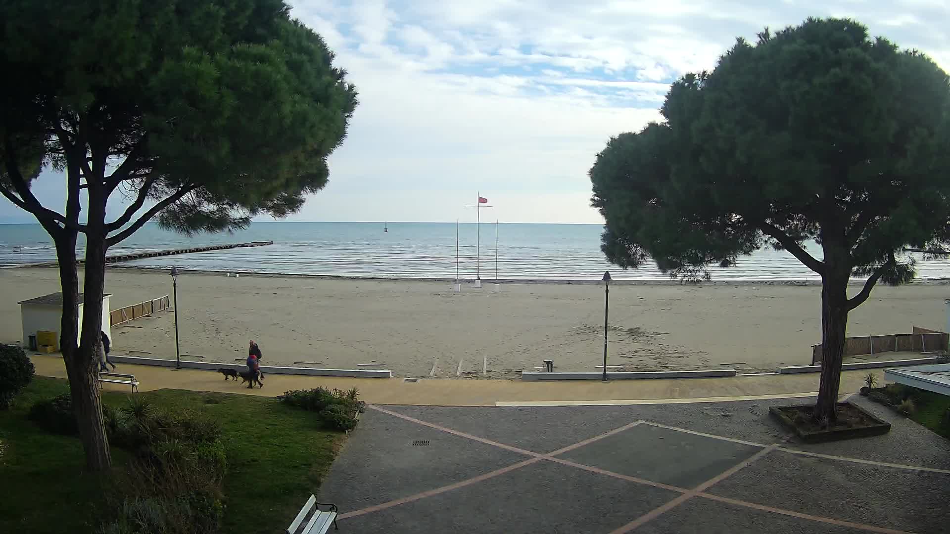 Entrée Plage Grado | Vue en Direct sur le Littoral