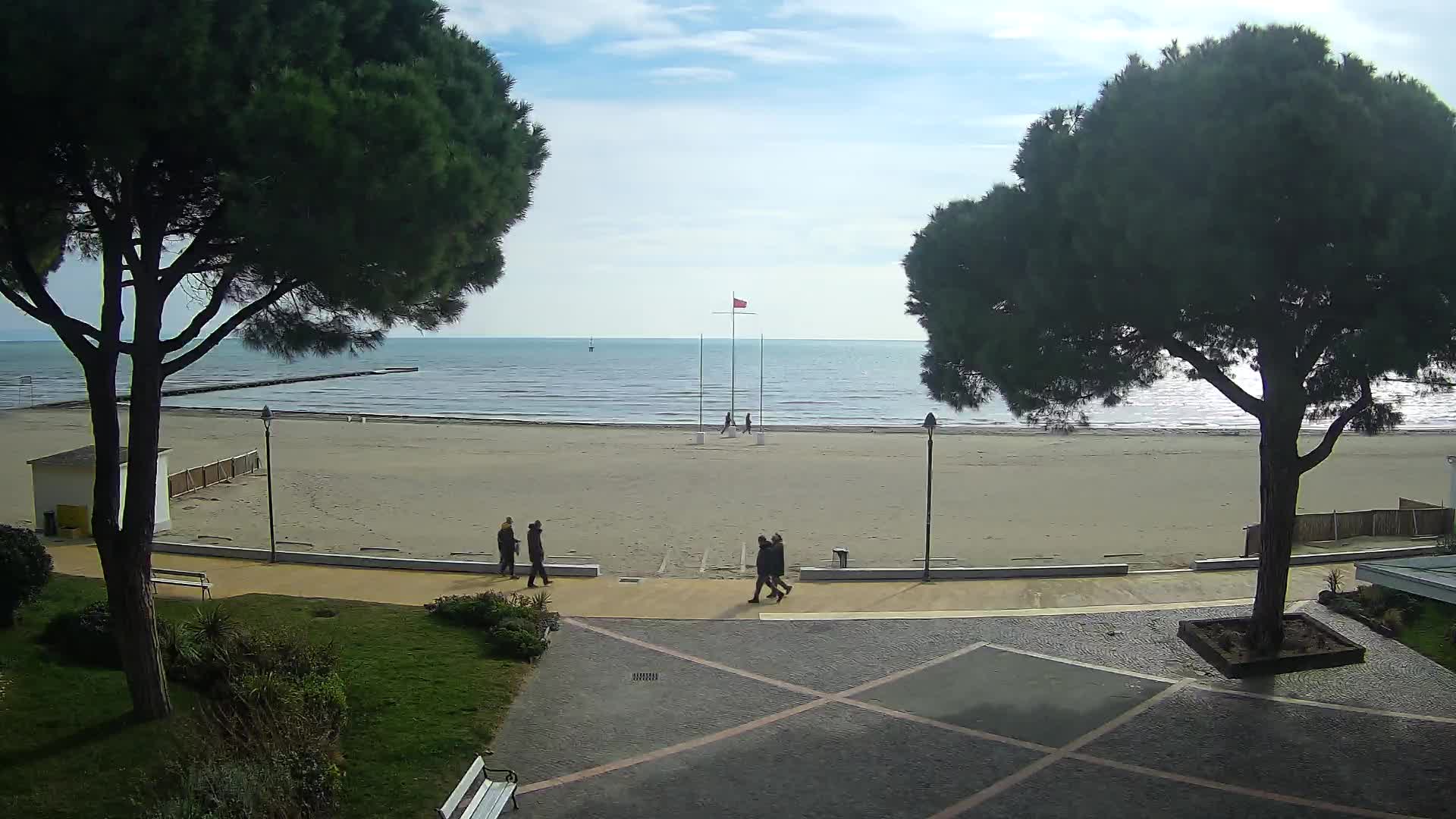 Entrée Plage Grado | Vue en Direct sur le Littoral