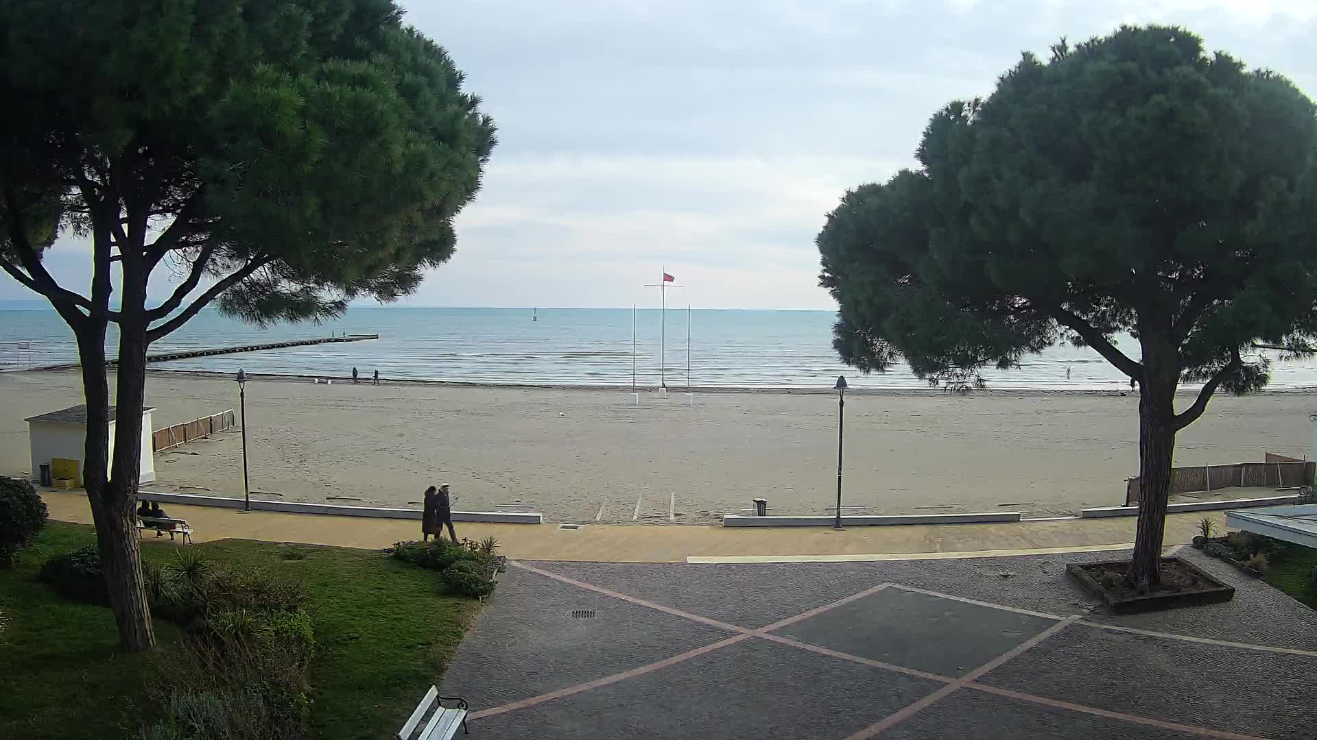 Entrée Plage Grado | Vue en Direct sur le Littoral