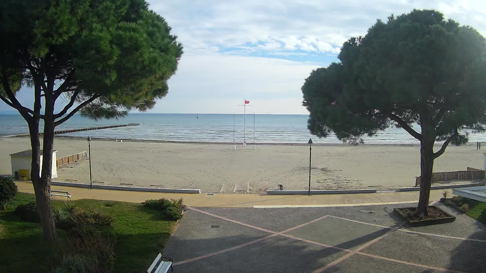 Entrée Plage Grado | Vue en Direct sur le Littoral