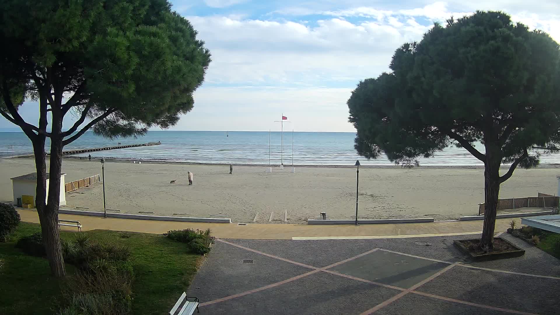 Grado Strand Eingang | Live-Ansicht der Küste