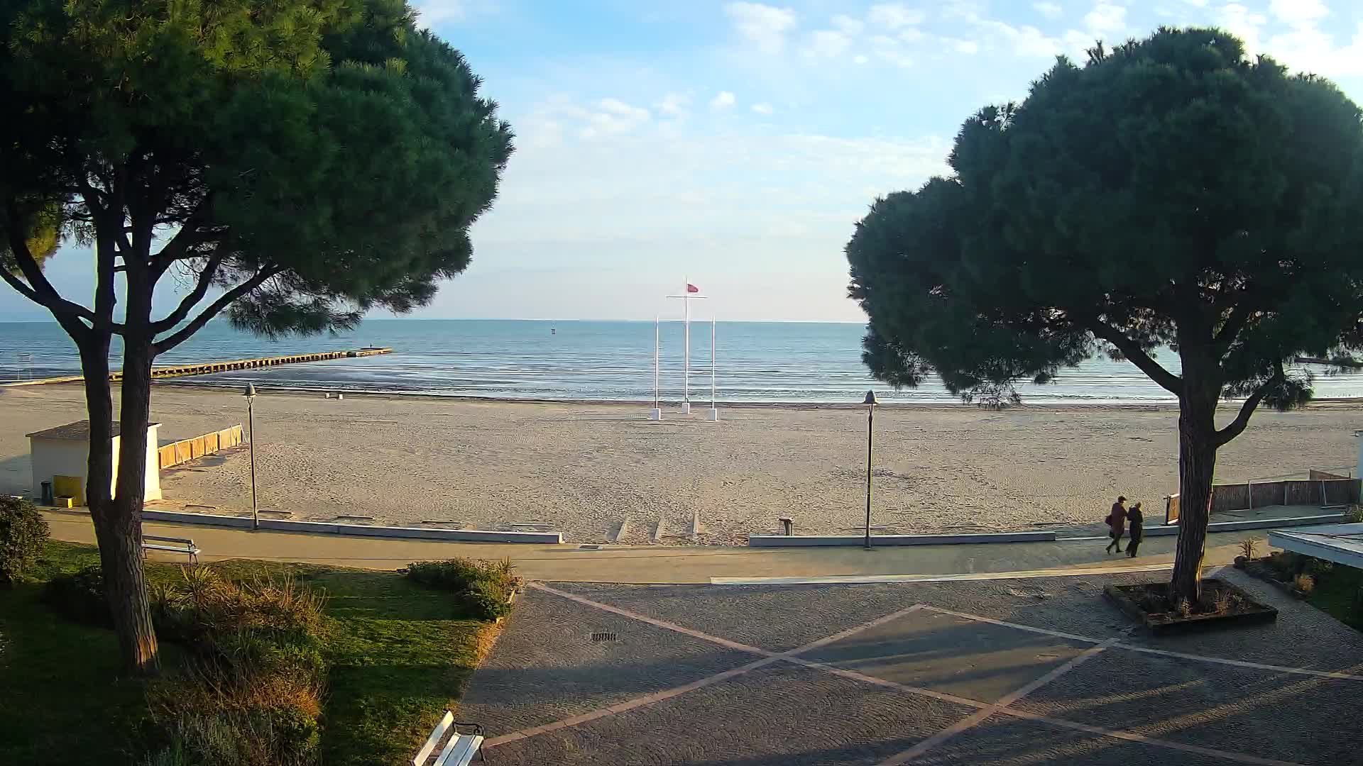 Grado Strand Eingang | Live-Ansicht der Küste