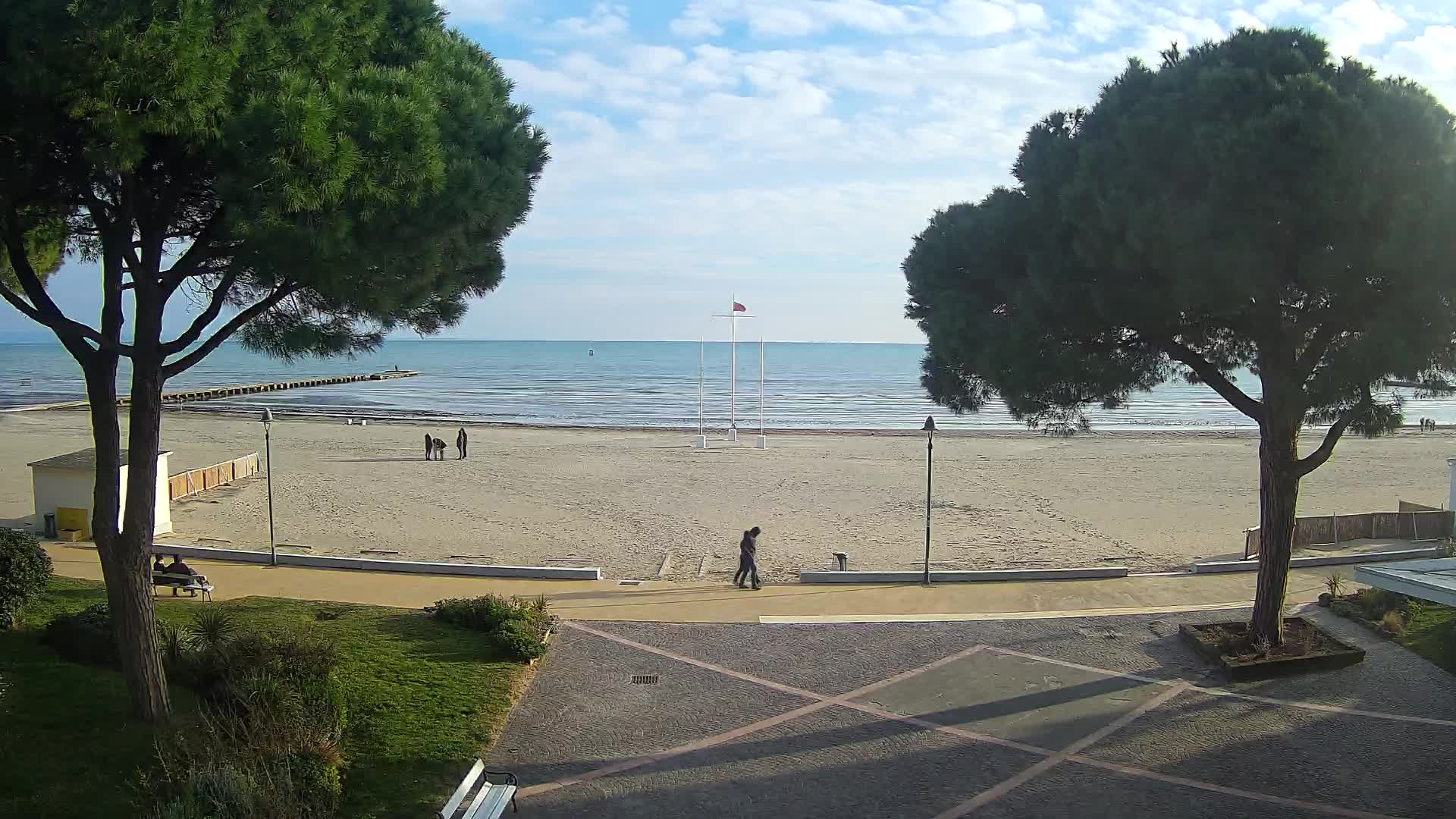 Grado Strand Eingang | Live-Ansicht der Küste