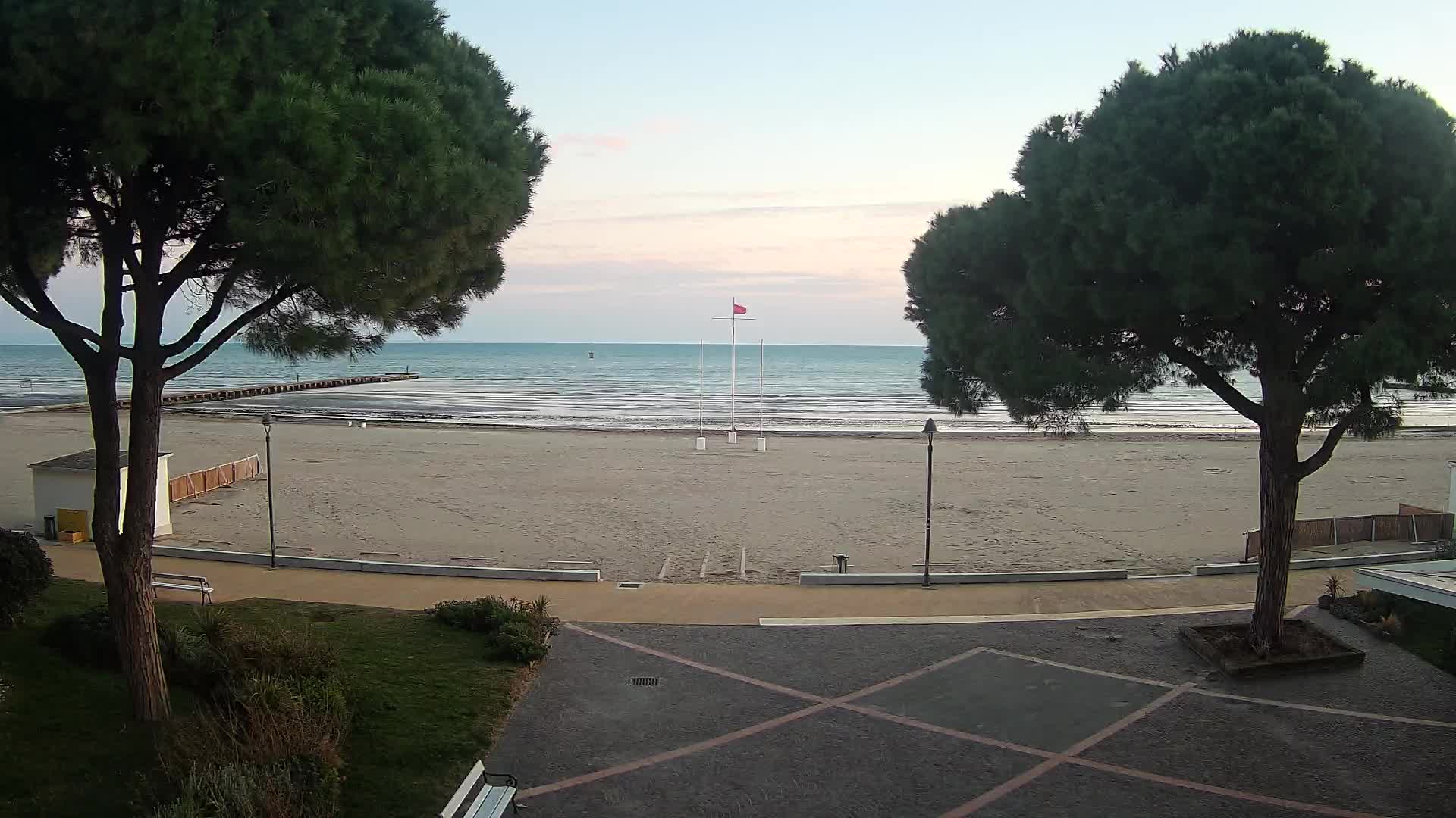 Grado Strand Eingang | Live-Ansicht der Küste