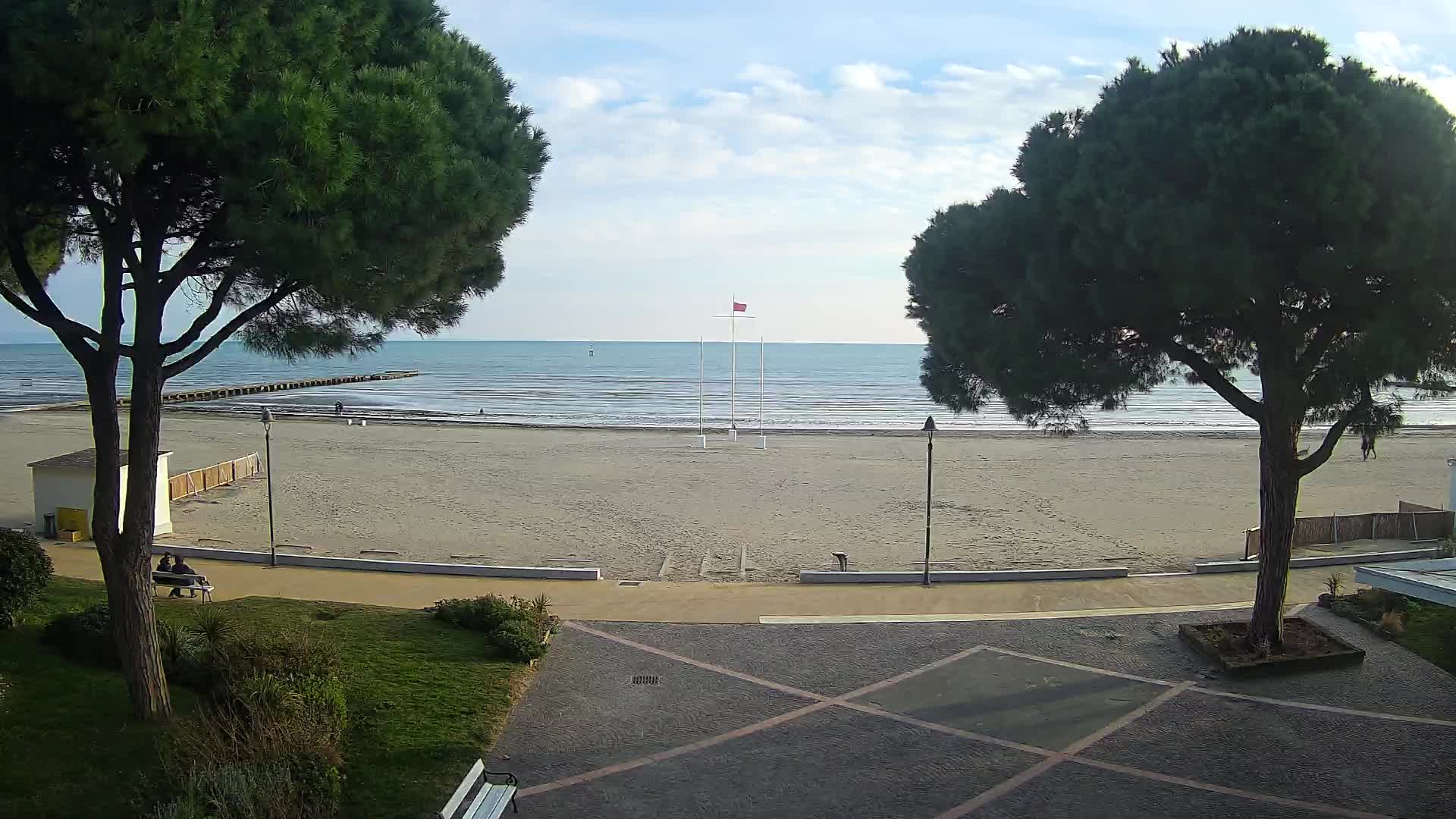 Entrée Plage Grado | Vue en Direct sur le Littoral