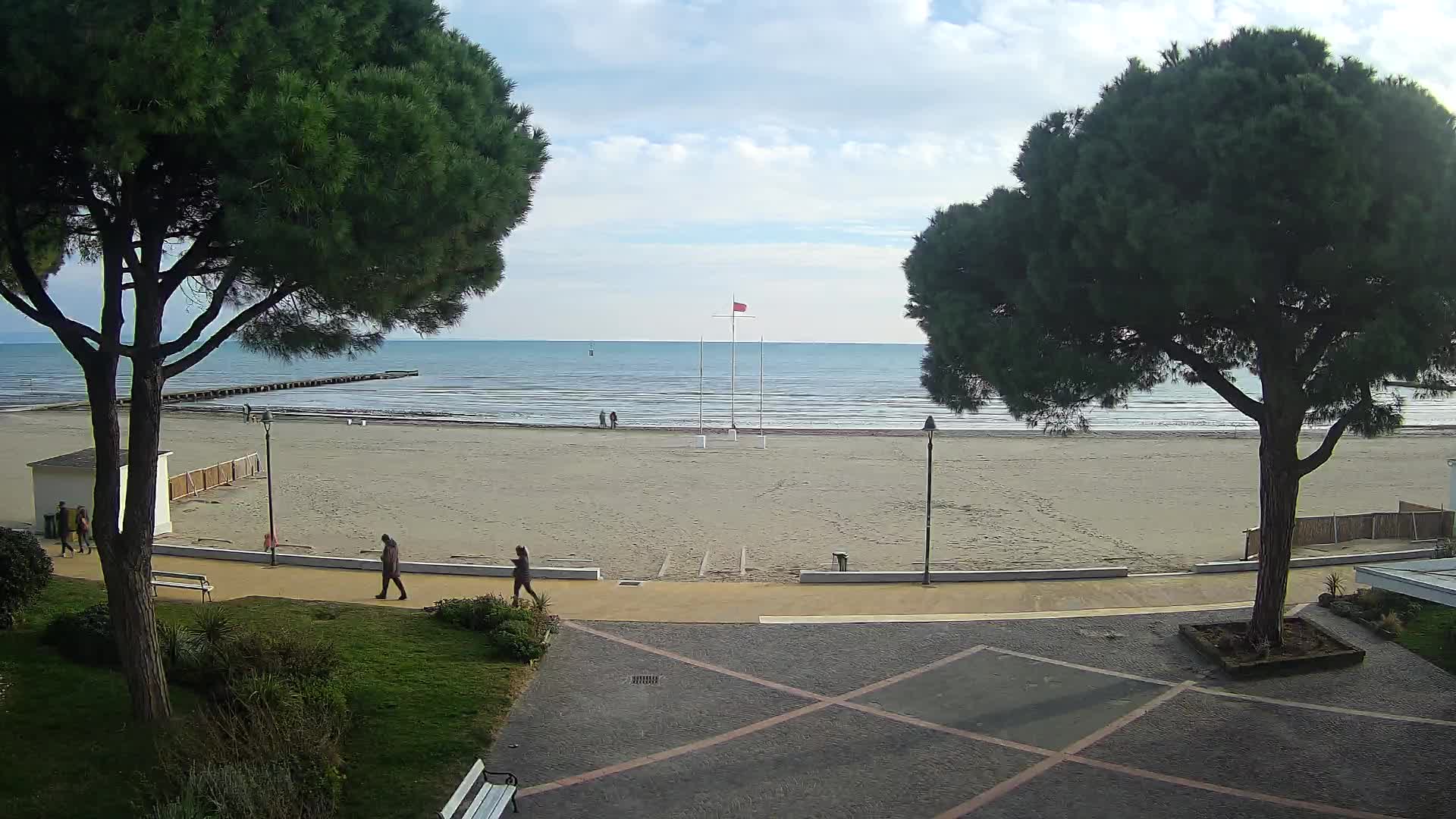 Entrée Plage Grado | Vue en Direct sur le Littoral