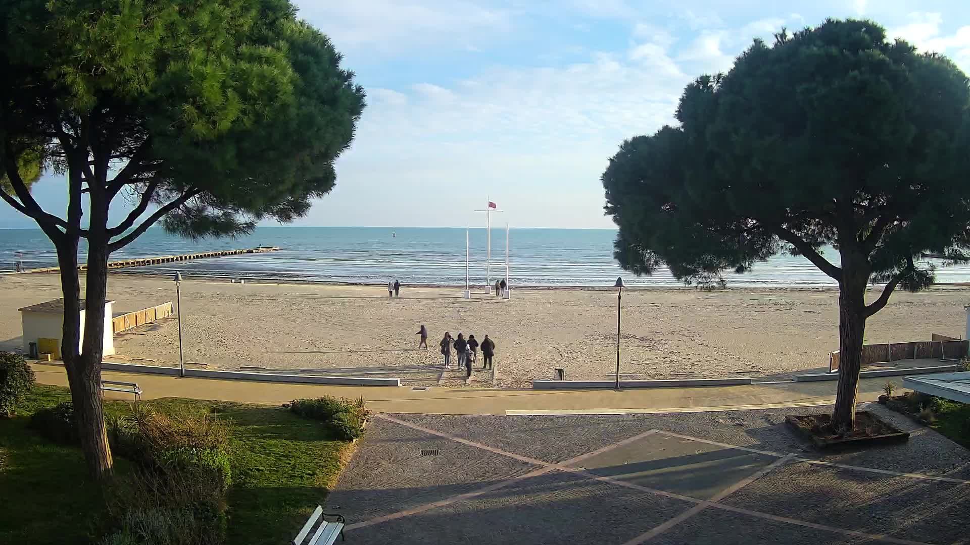 Grado Strand Eingang | Live-Ansicht der Küste